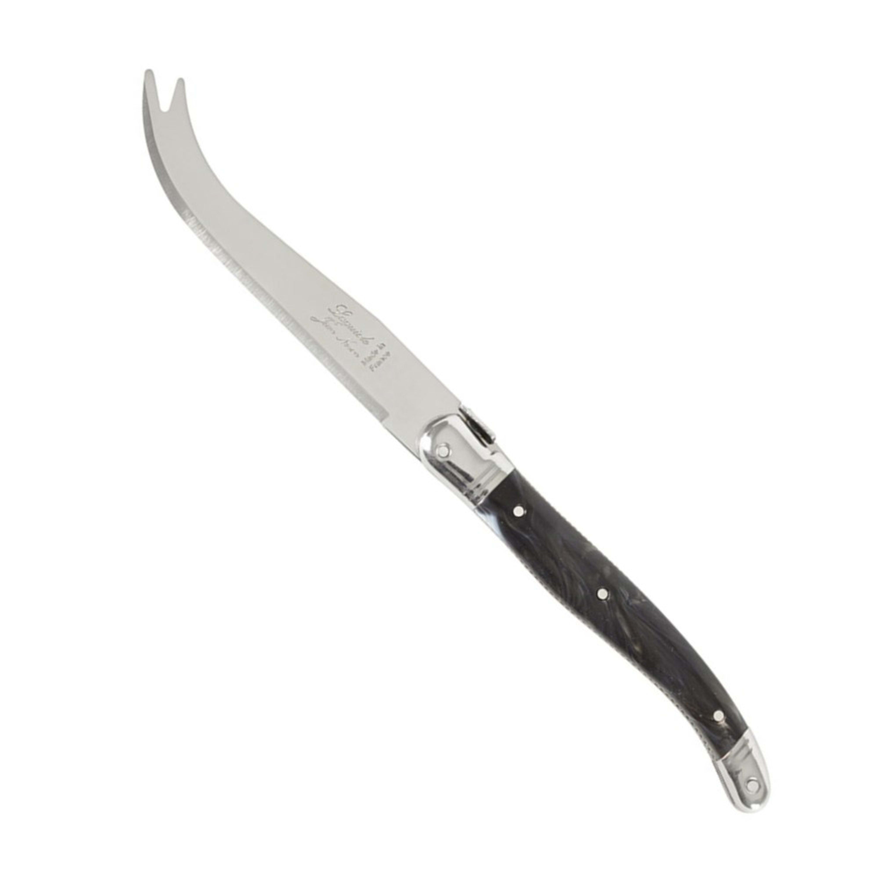 Laguiole Jean Néron Single Cheese Knife - Black Horn