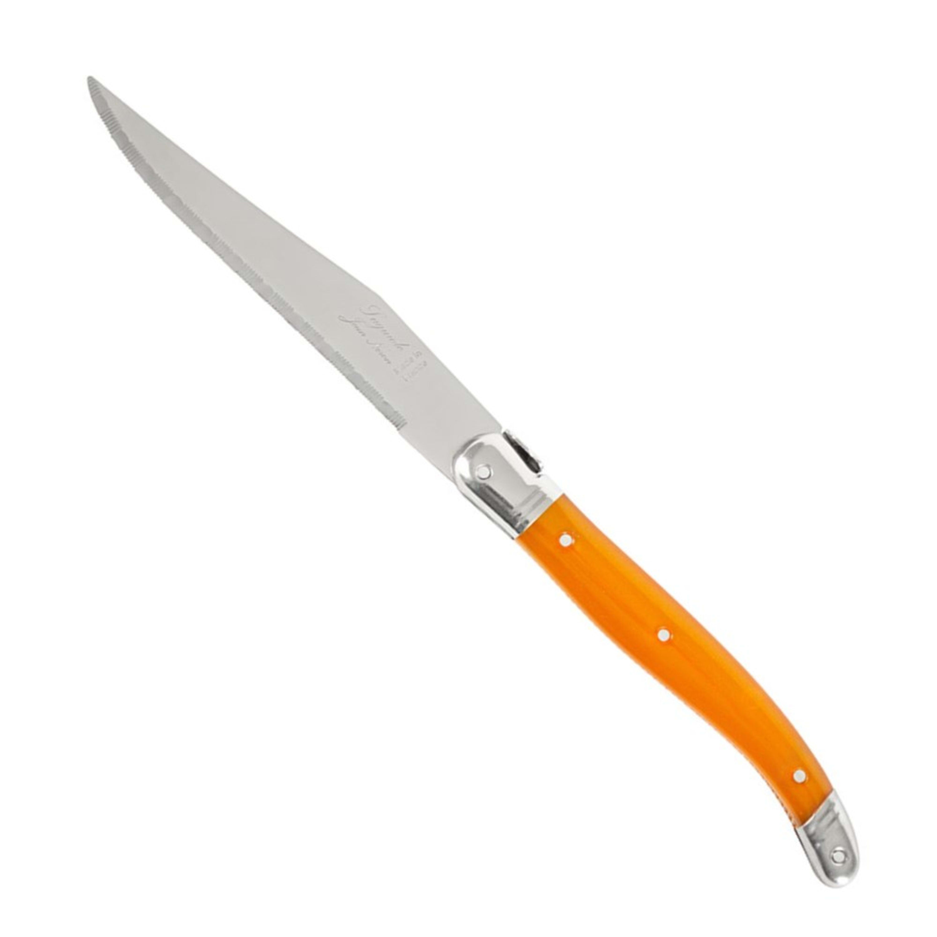 Laguiole Jean Néron Single Steak Knife - Orange