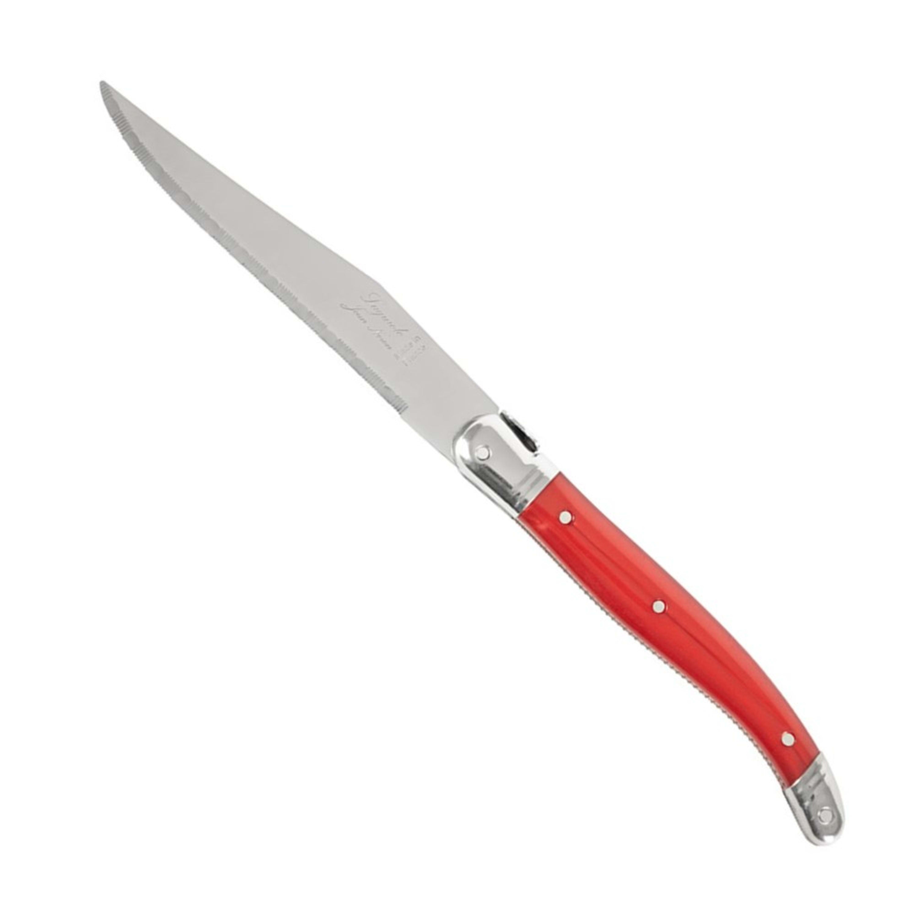 Laguiole Jean Néron Single Steak Knife - Red