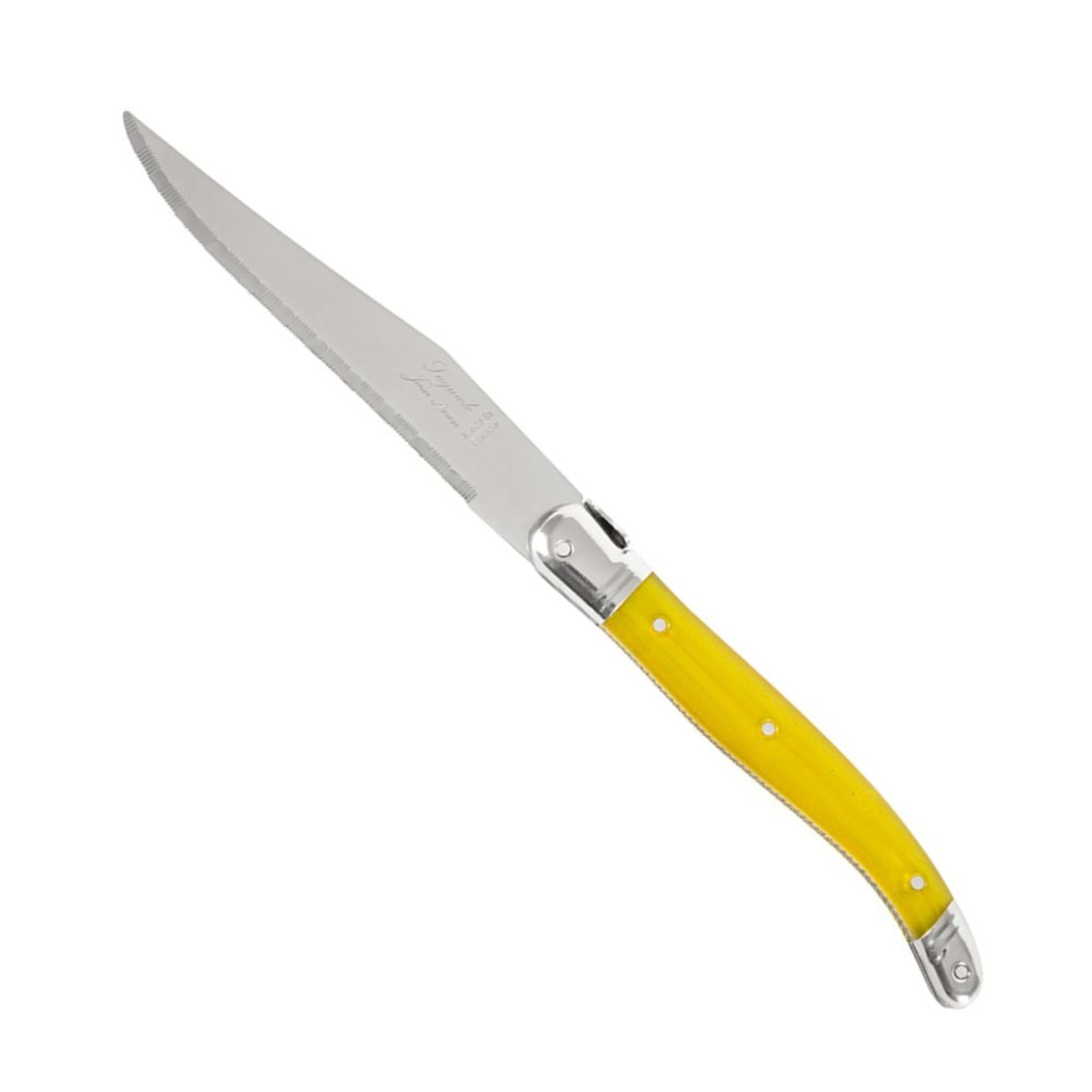Laguiole Jean Néron Single Steak Knife - Yellow