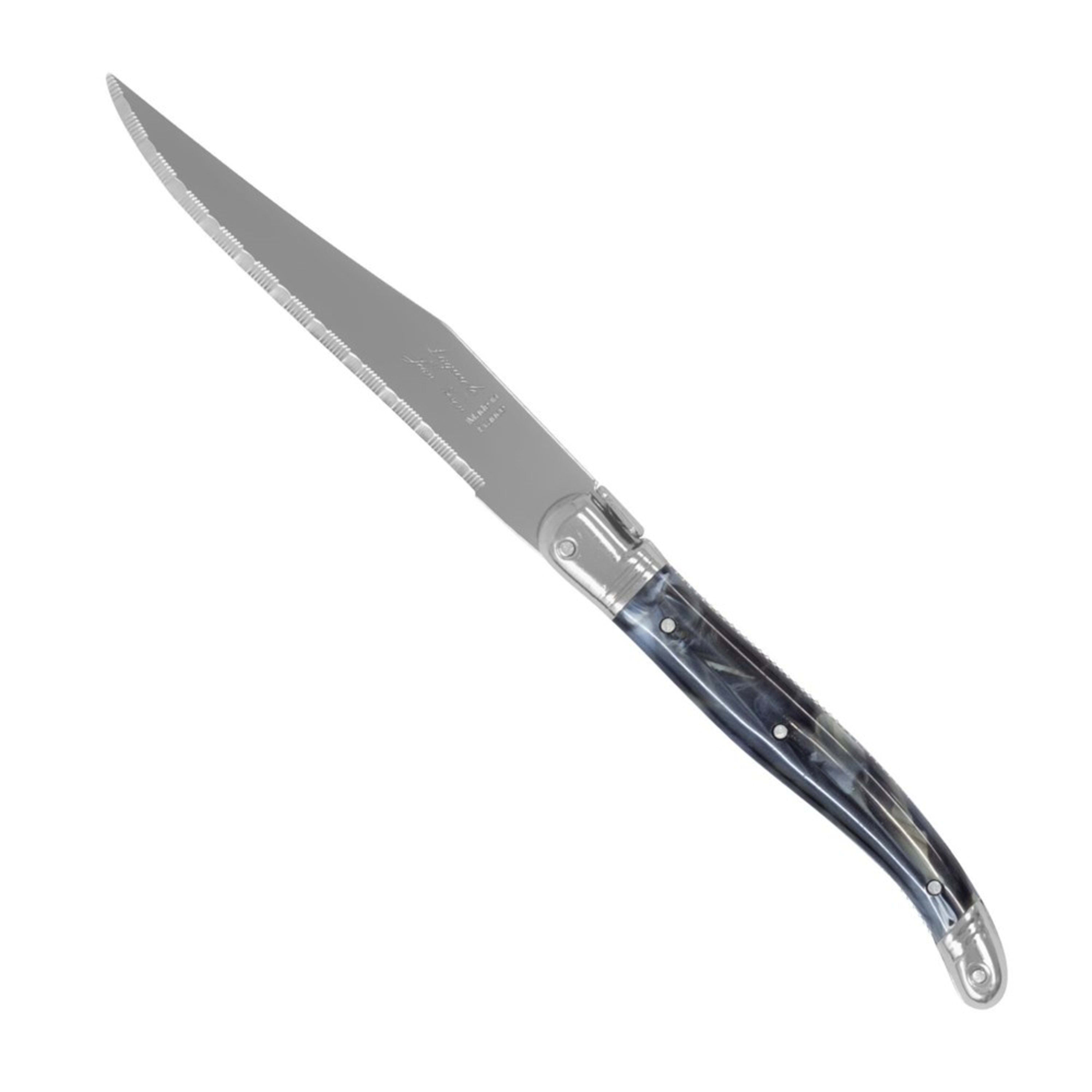 Laguiole Jean Néron Single Steak Knife - Black Horn