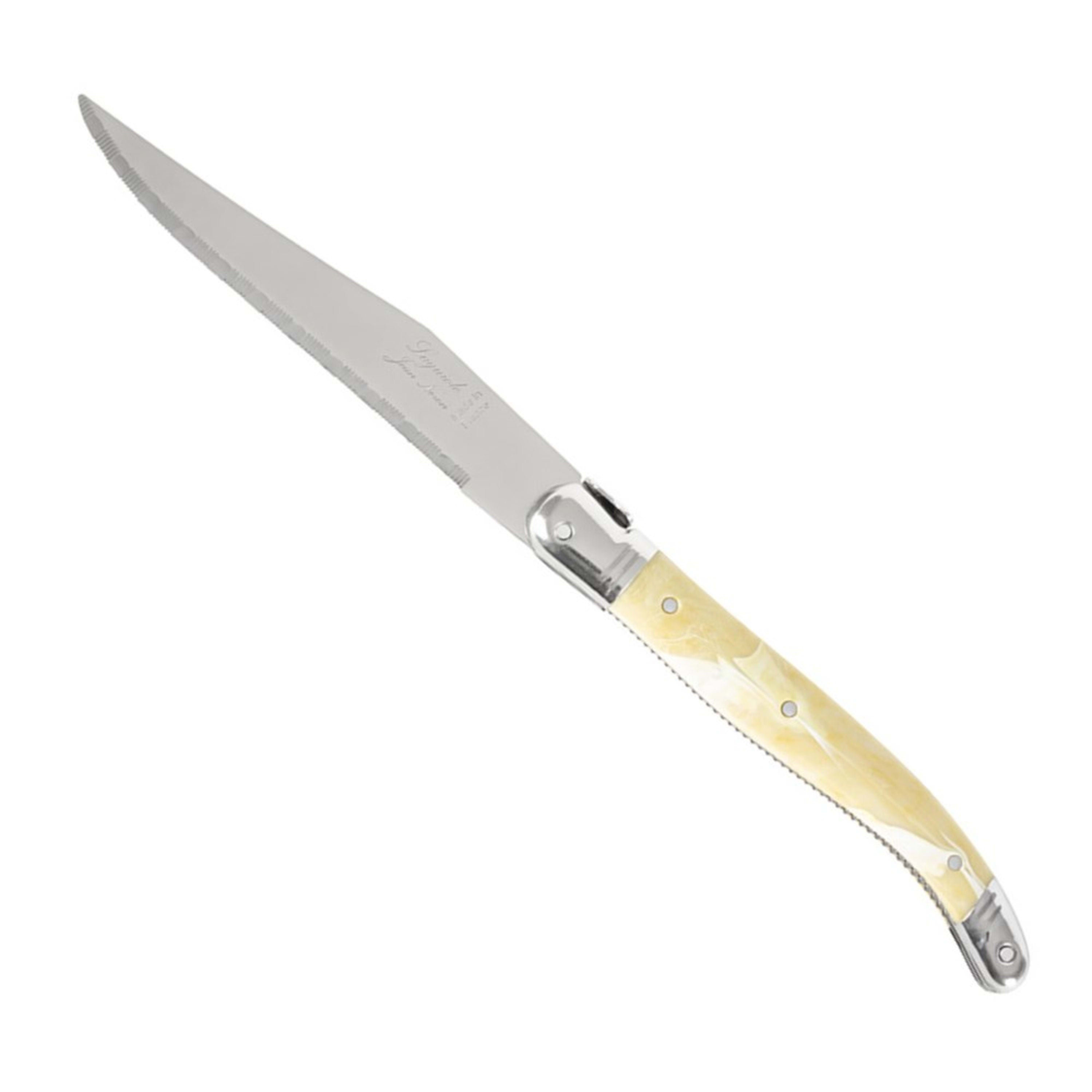 Laguiole Jean Néron Single Steak Knife - Light Horn