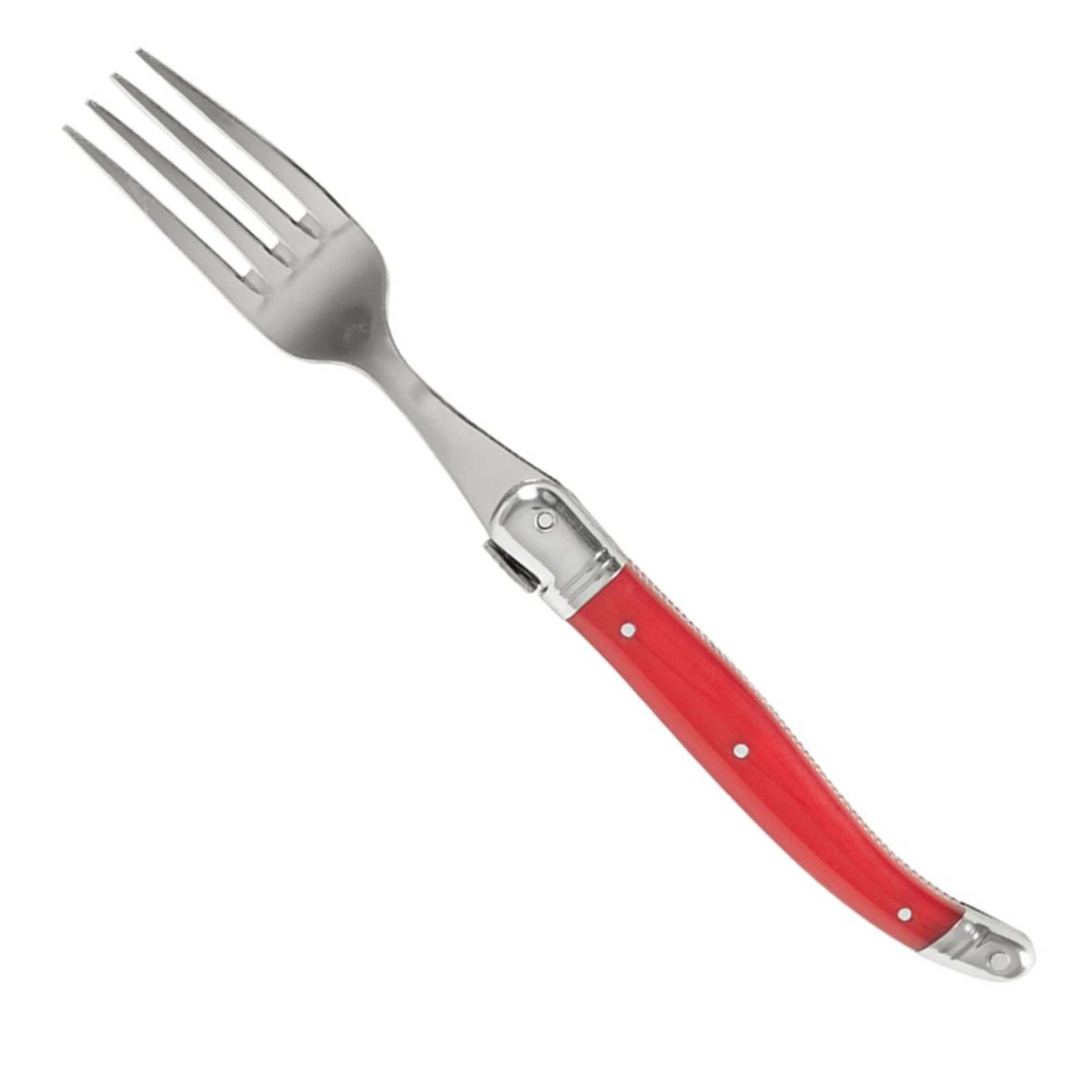 Laguiole Jean Néron Single Fork - Red
