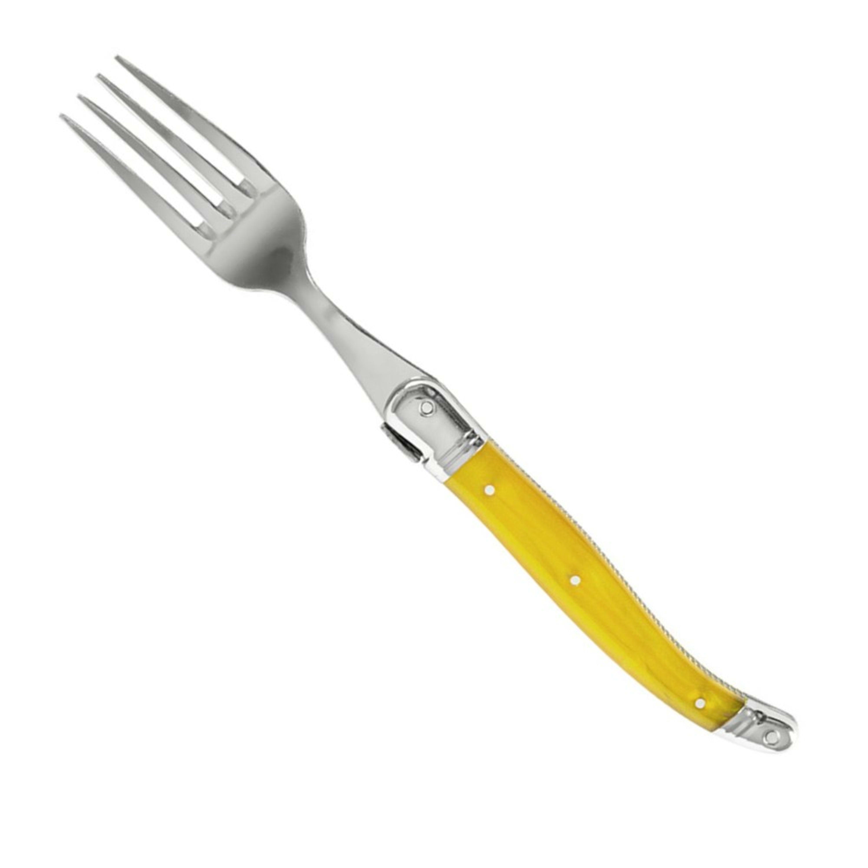 Laguiole Jean Néron Single Fork - Yellow