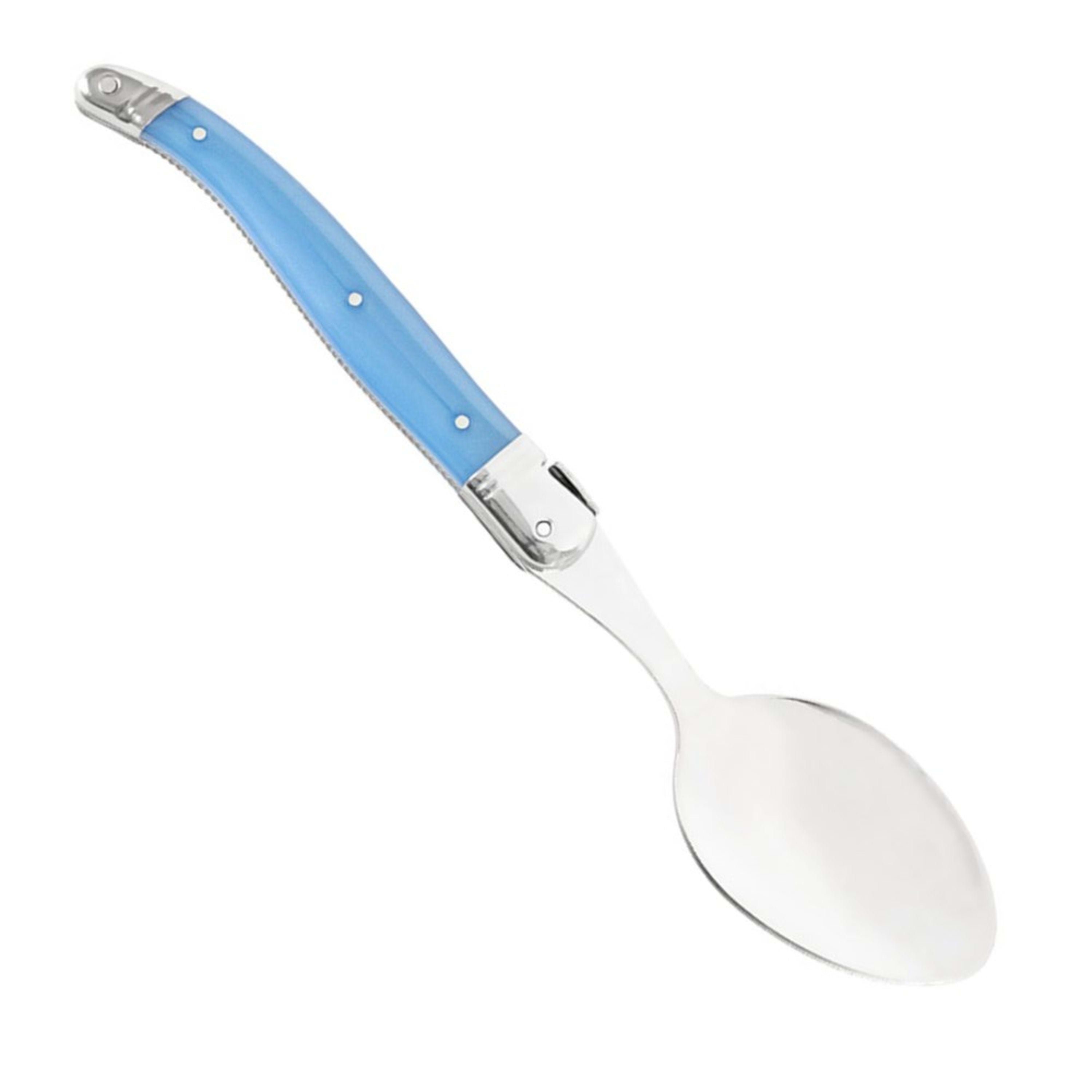 Laguiole Jean Néron Single Soup & Dessert Spoon - Blue