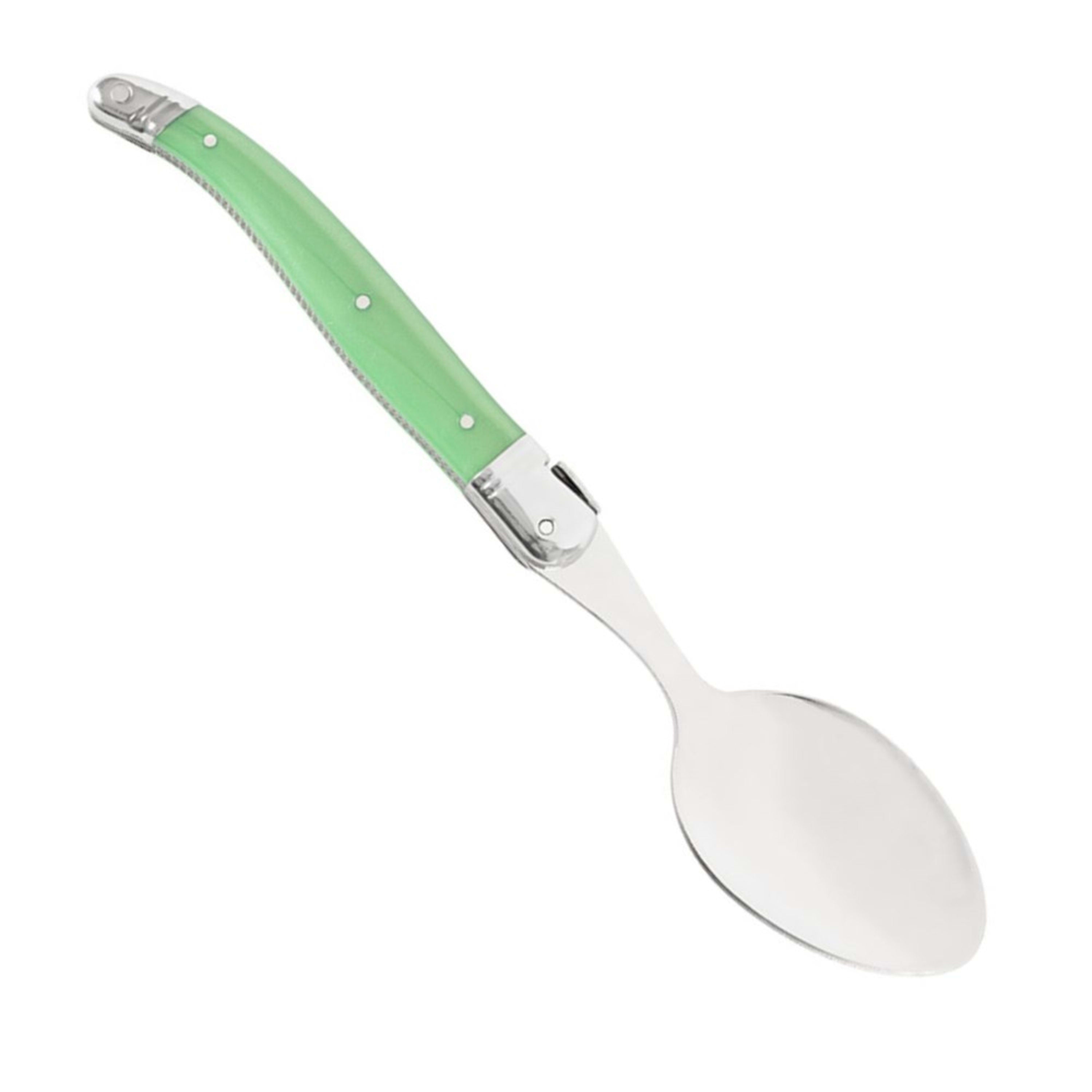 Laguiole Jean Néron Single Soup & Dessert Spoon - Green