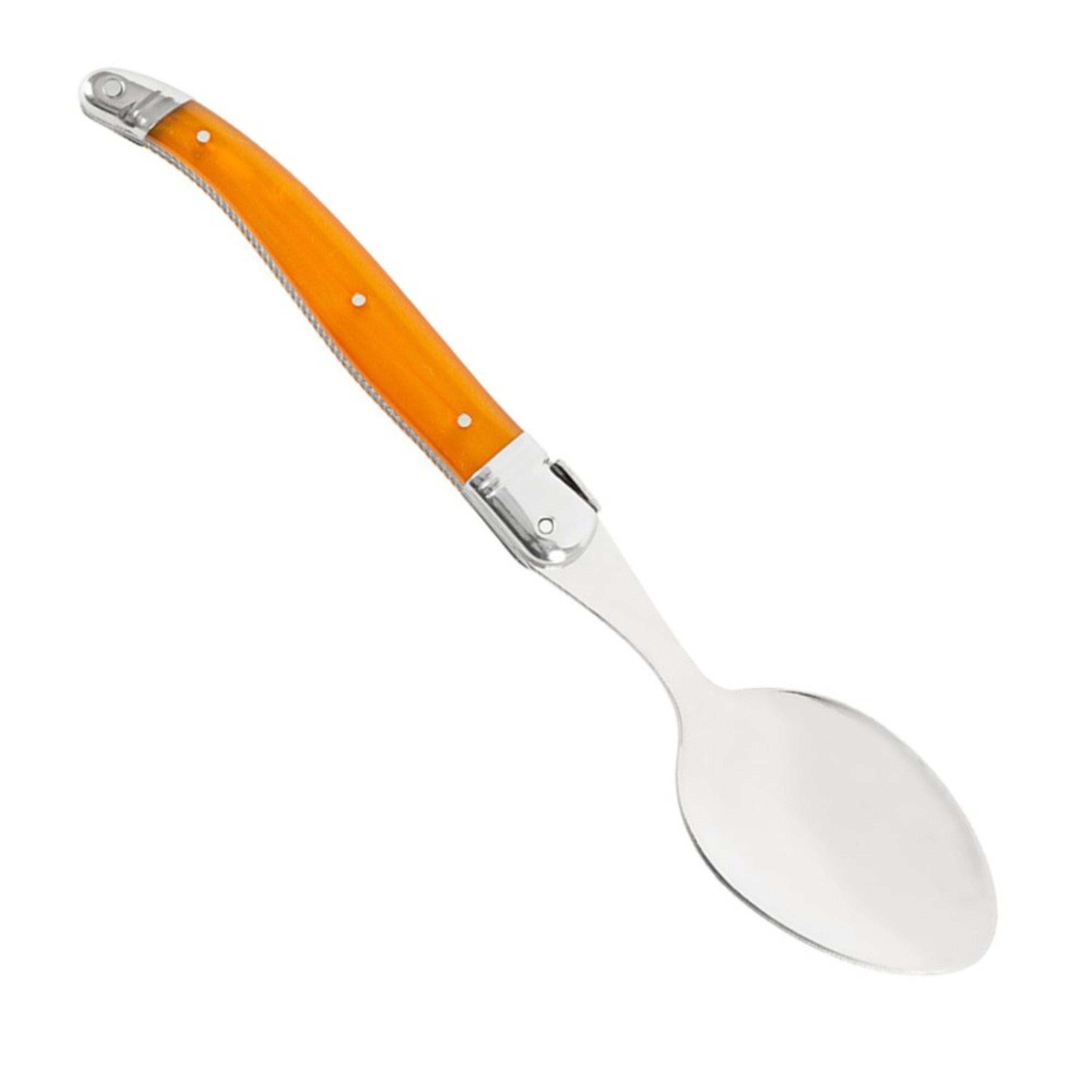 Laguiole Jean Néron Single Soup & Dessert Spoon - Orange