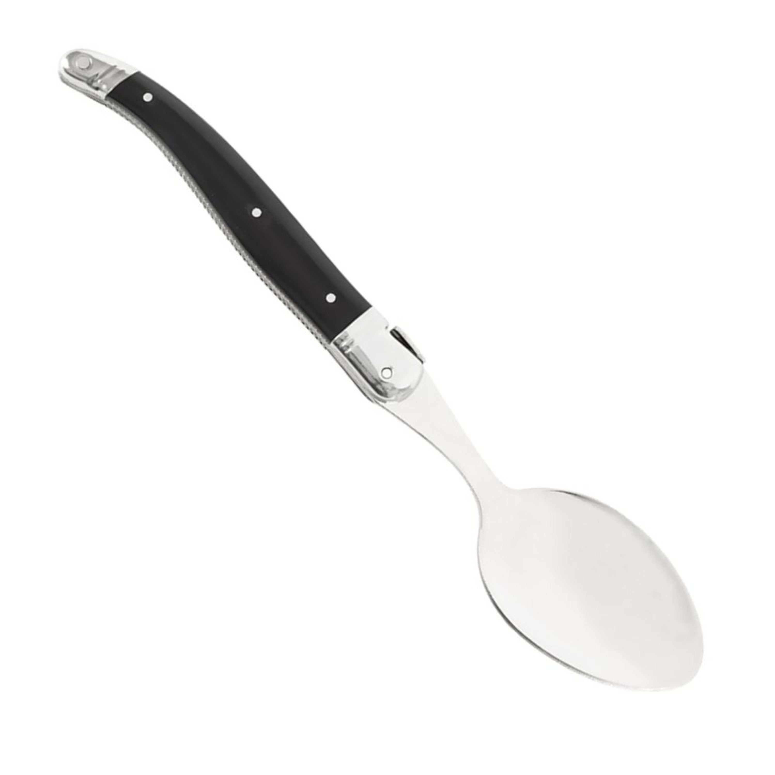 Laguiole Jean Néron Single Soup & Dessert Spoon - Black