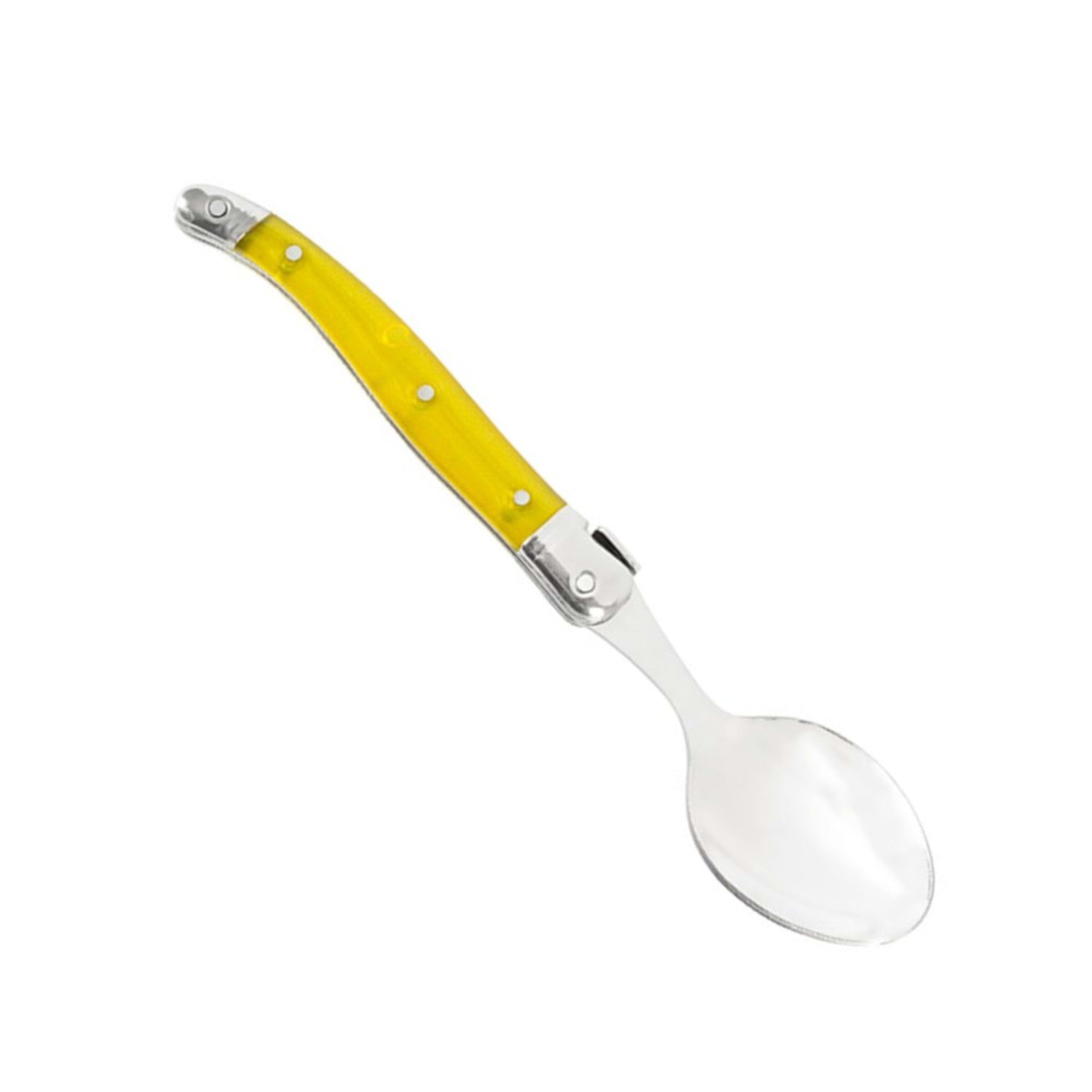 Laguiole Jean Néron Single Coffee Spoon - Yellow