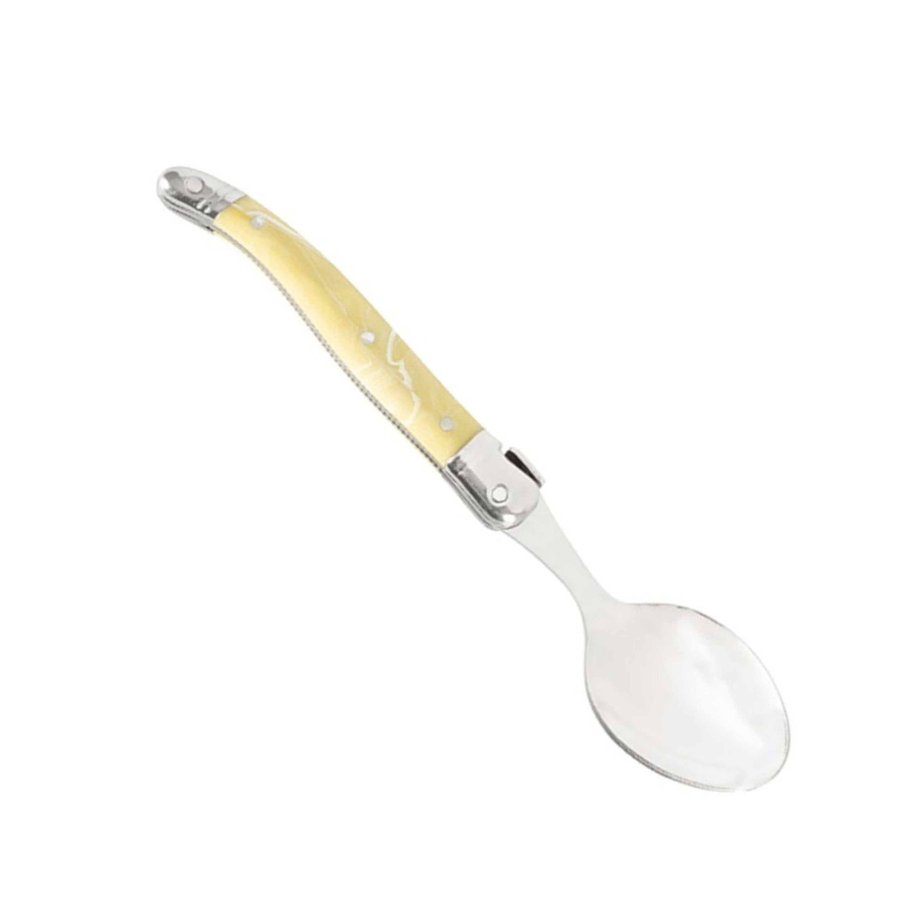 Laguiole Jean Néron Single Coffee Spoon - Light Horn