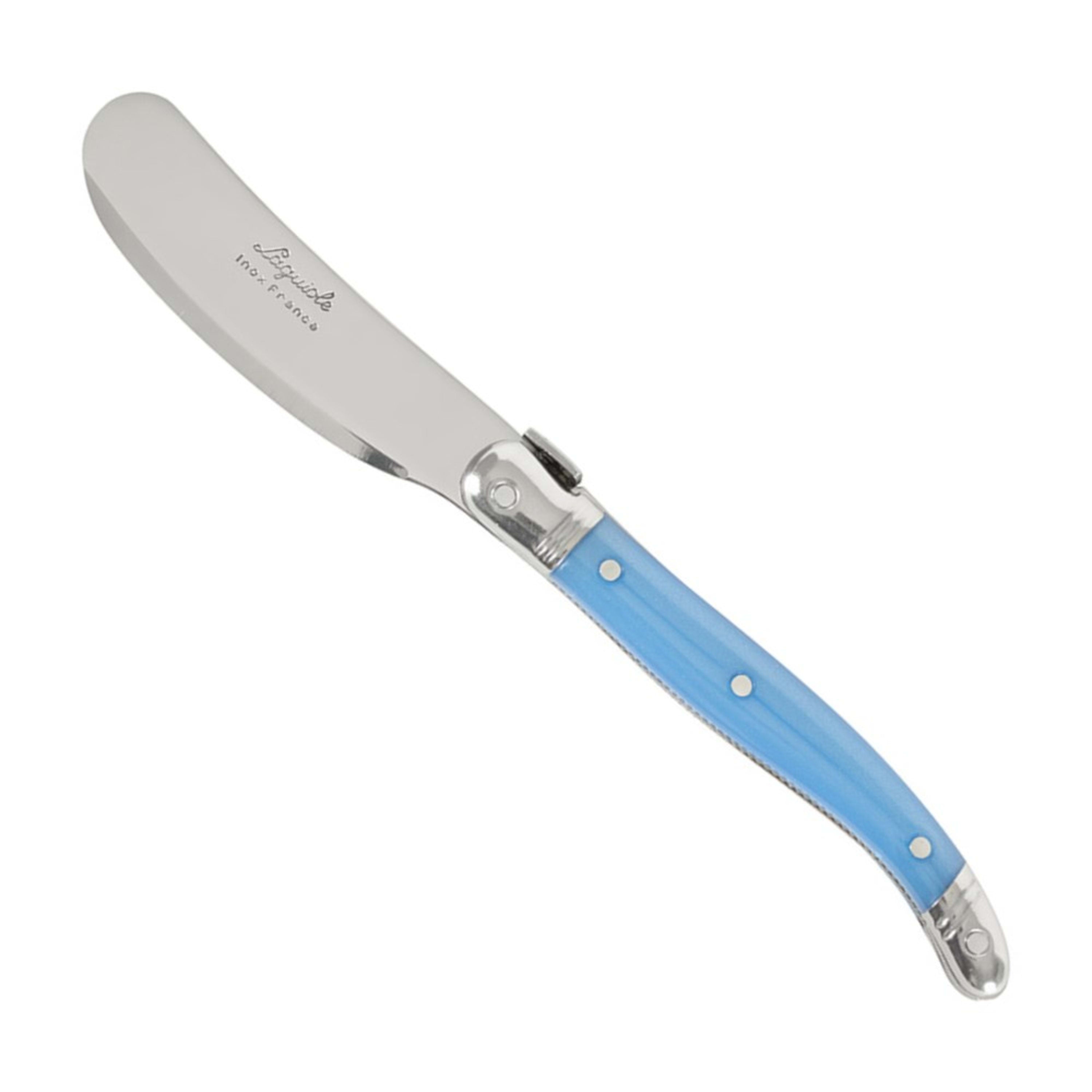 Laguiole Jean Néron Single Butter & Pate Knife - Blue