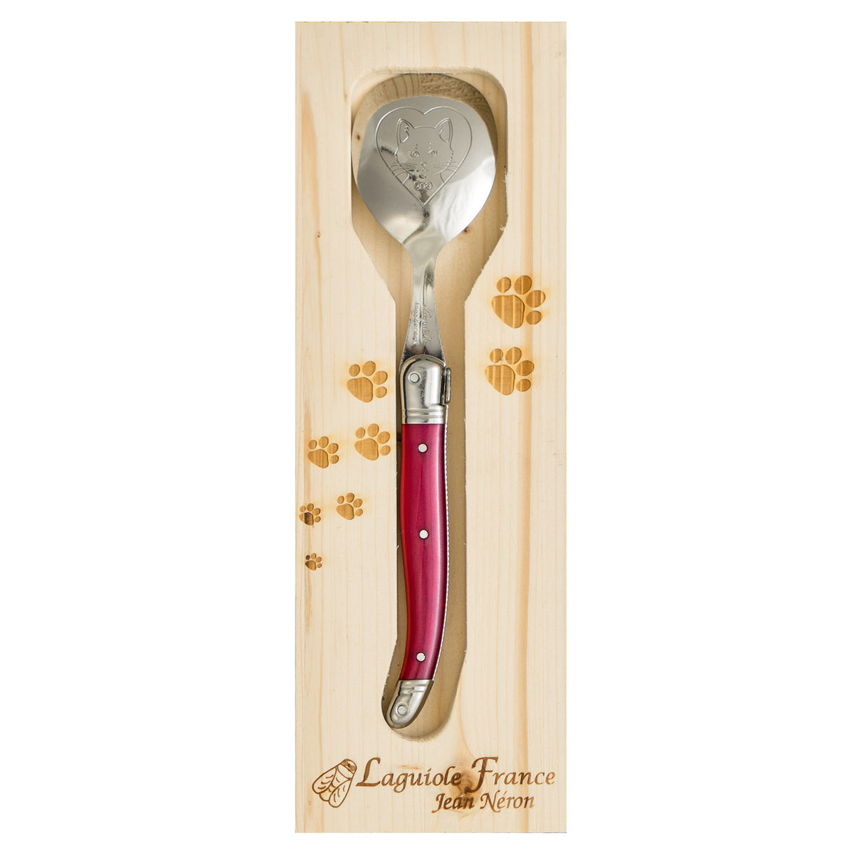 Laguiole Jean Néron Pet's Spoon for Cat - Purple