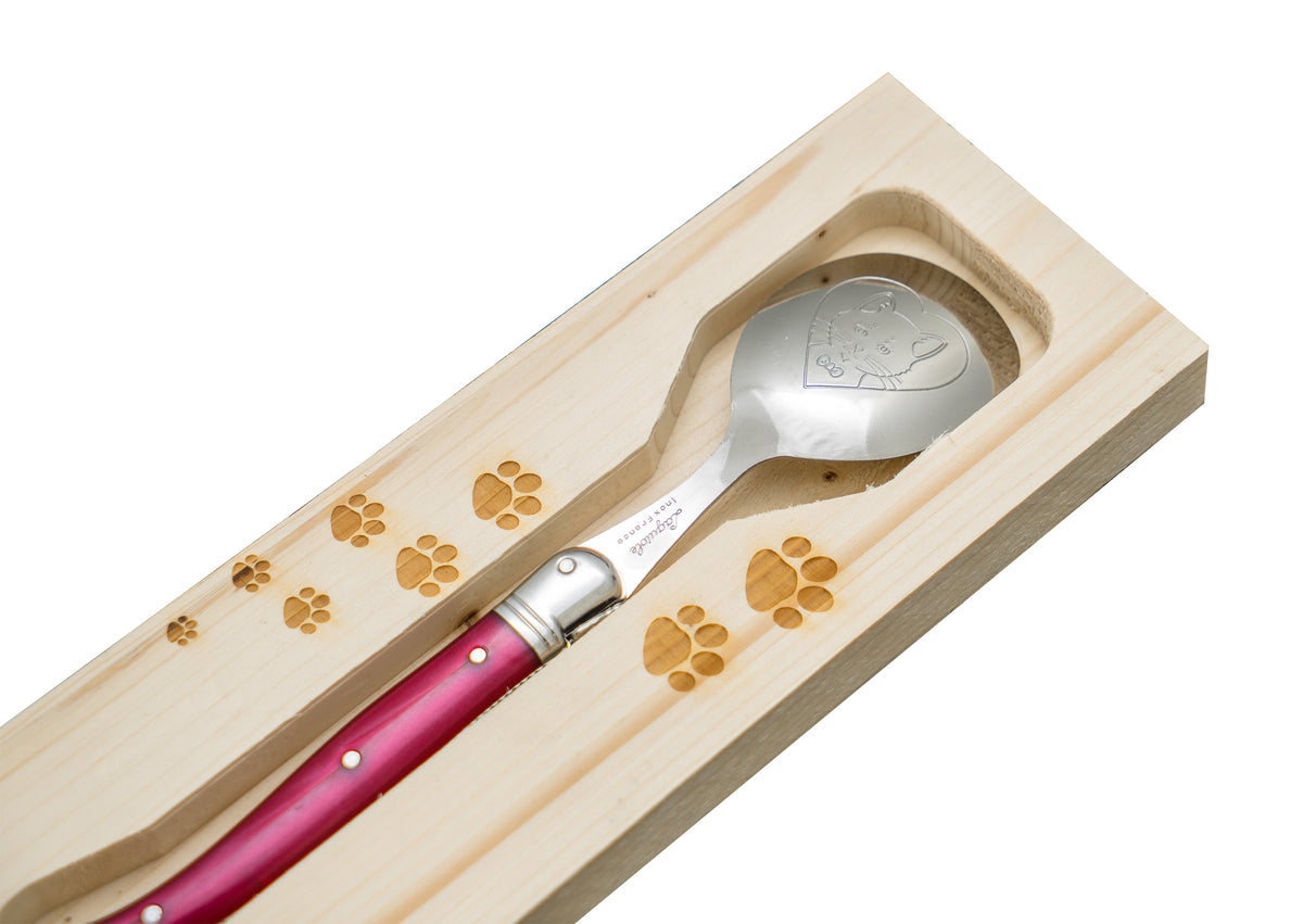 Laguiole Jean Néron Pet's Spoon for Cat - Purple