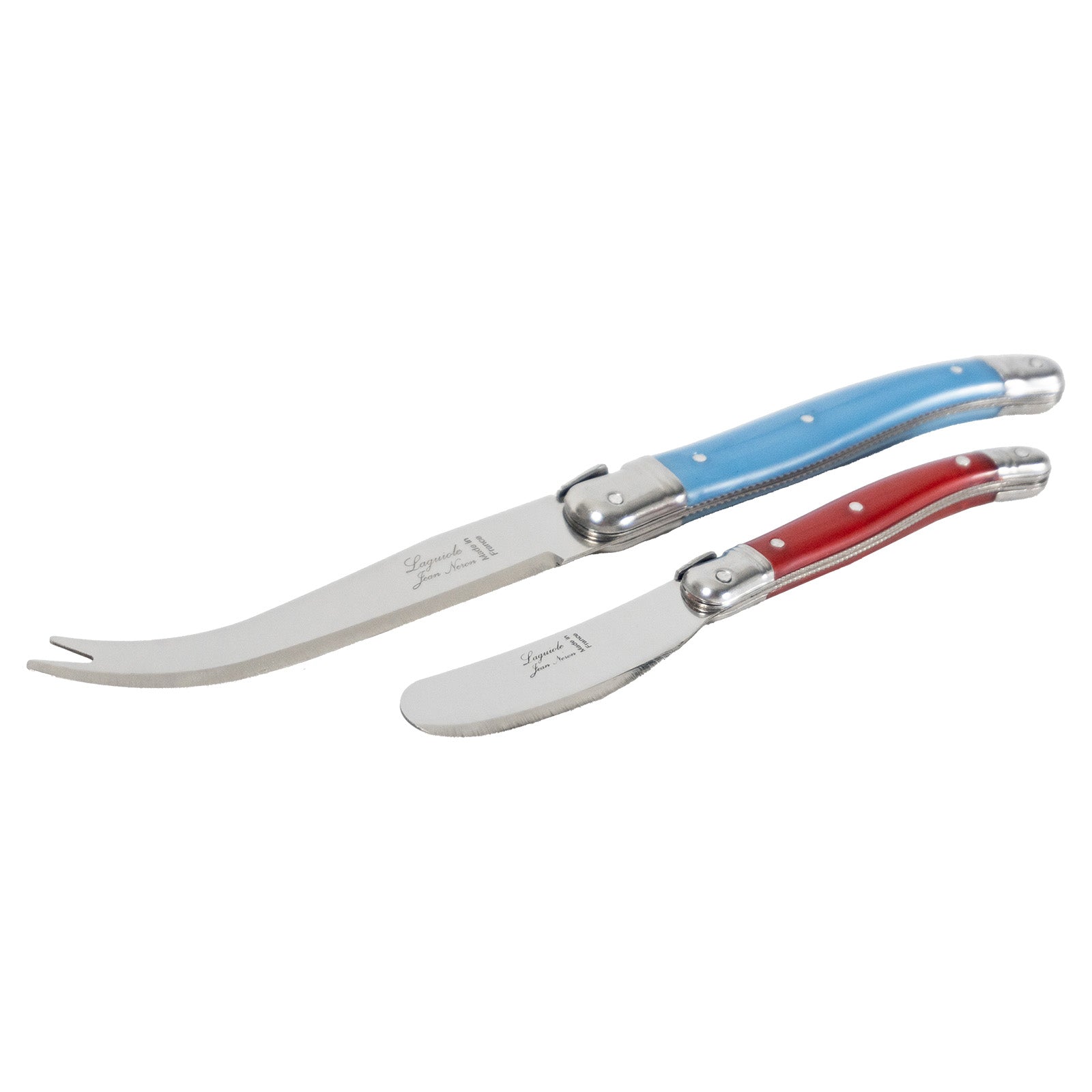 Laguiole Jean Neron Cheese & Pate Knife Set - Mixed Colour