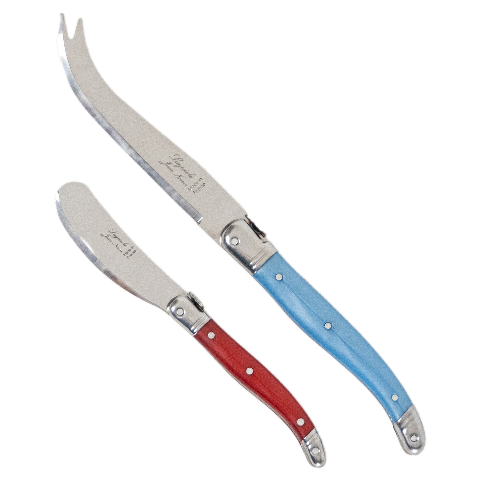 Laguiole Jean Neron Cheese & Pate Knife Set - Mixed Colour