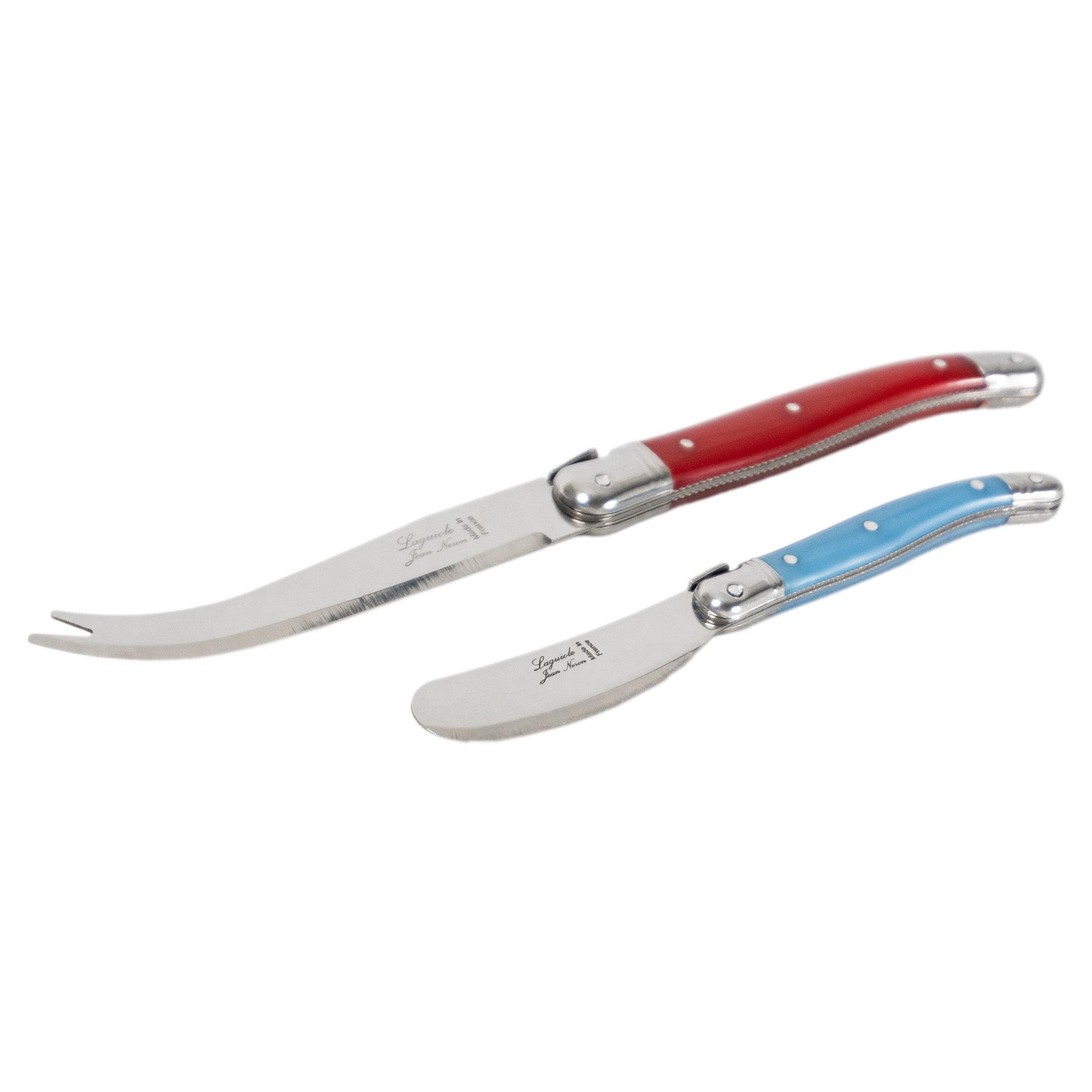 Laguiole Jean Neron Cheese & Pate Knife Set - Mixed Colour