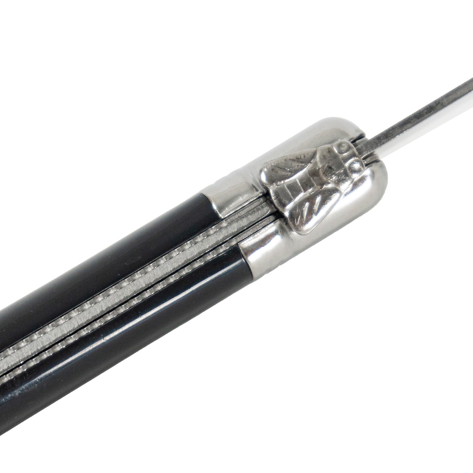 Laguiole Jean Neron Carving Knife & Fork Set - Black