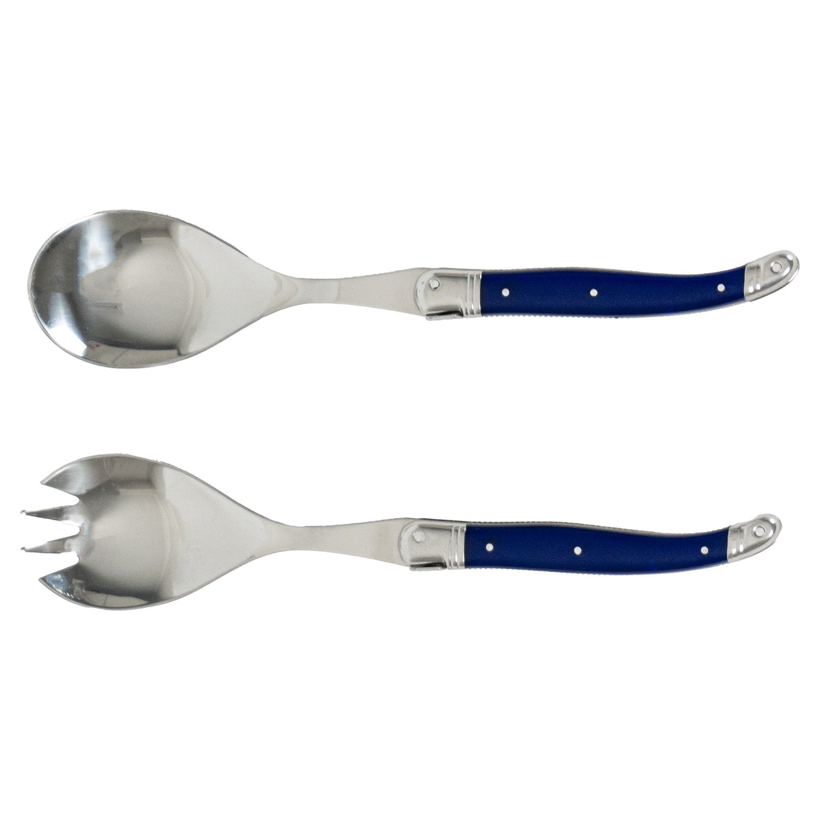 Laguiole Jean Neron Salad Server Set - French Blue
