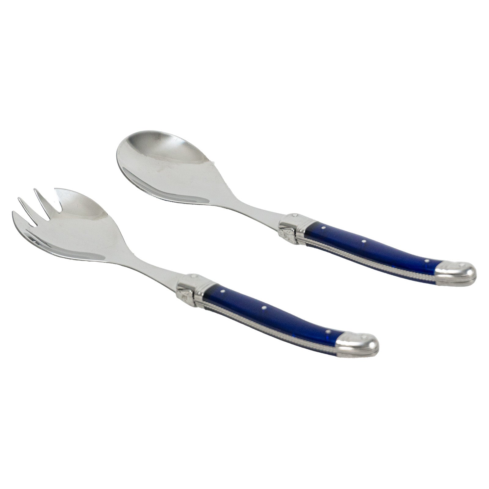 Laguiole Jean Neron Salad Server Set - French Blue