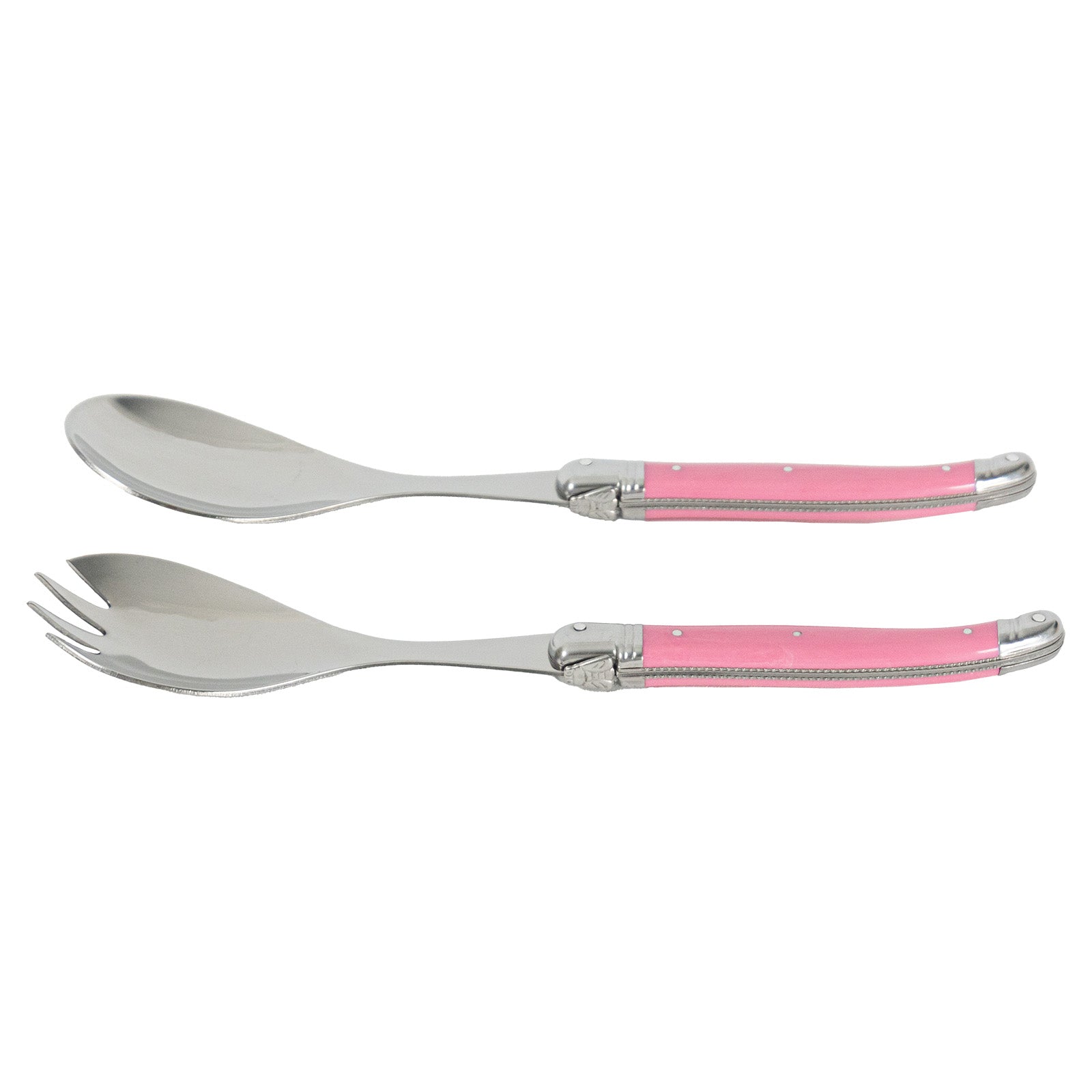 Laguiole Jean Neron Salad Server Set - NBCF Pink Special Edition