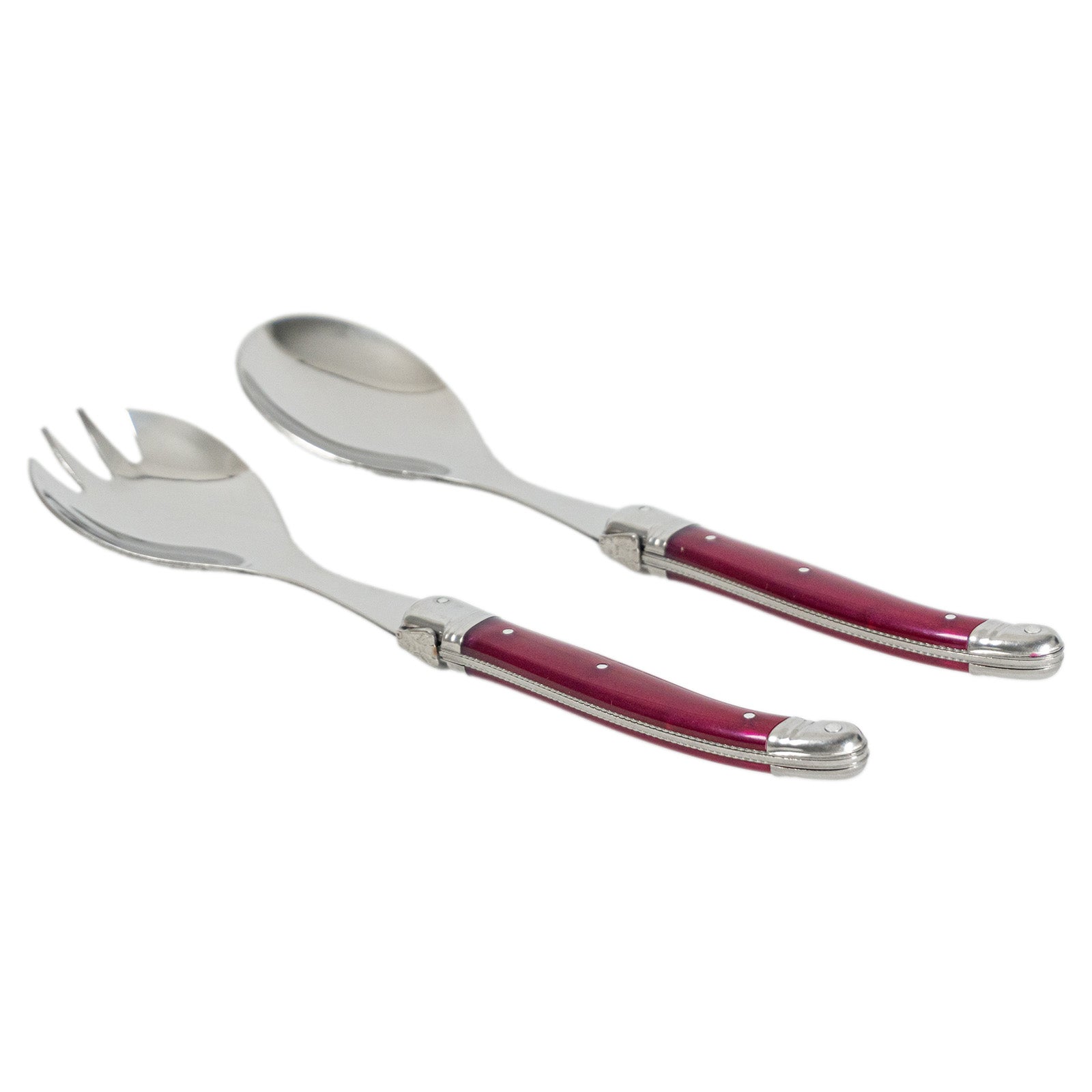 Laguiole Jean Neron Salad Server Set - Purple