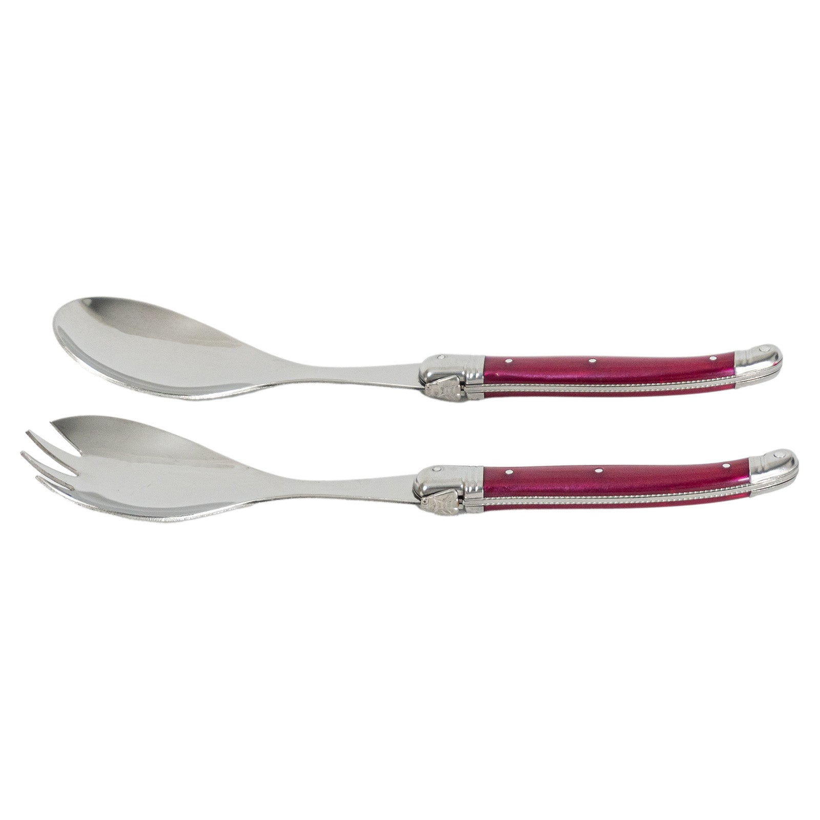 Laguiole Jean Neron Salad Server Set - Purple