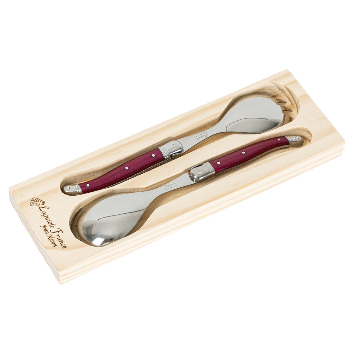 Laguiole Jean Néron Salad Server Set - Purple