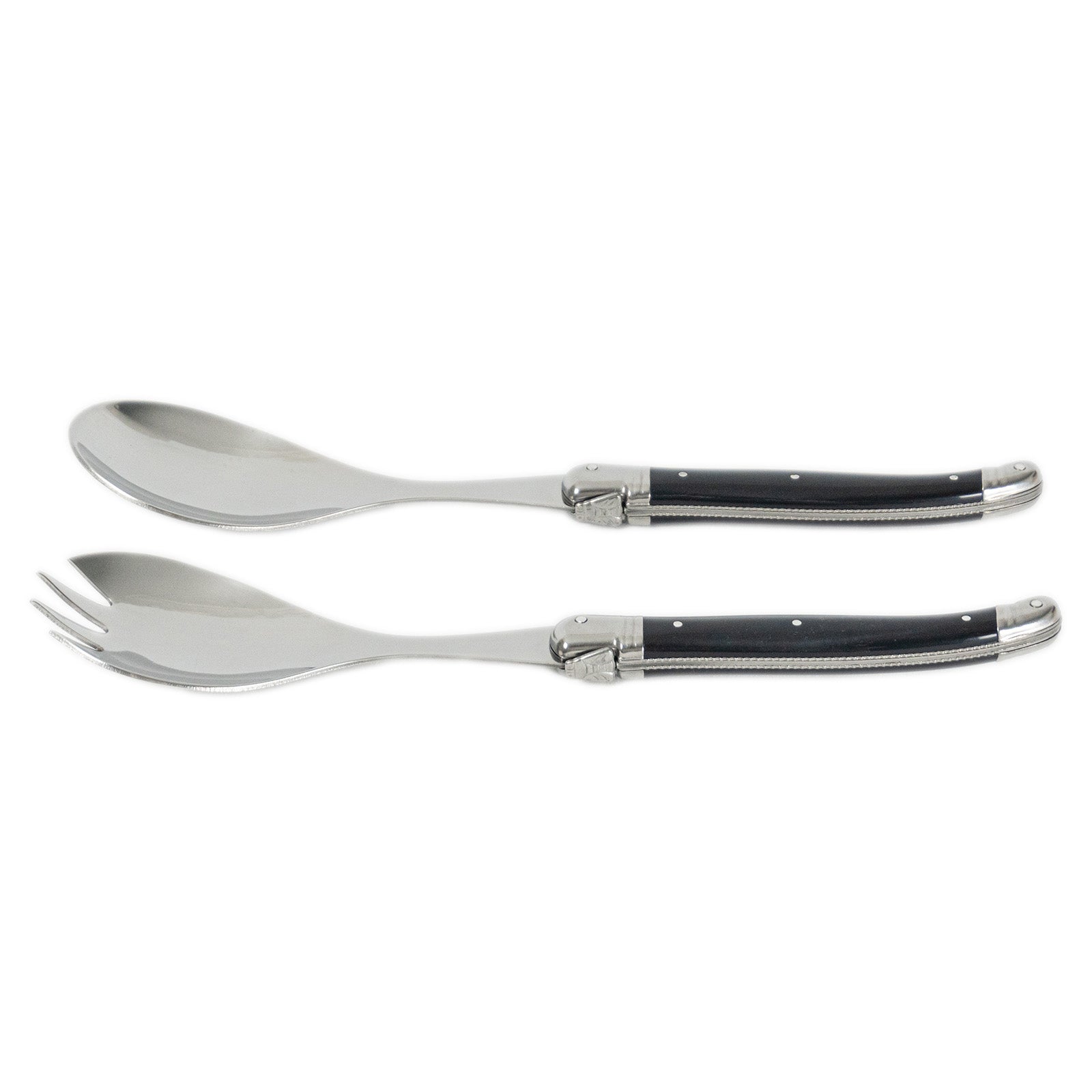 Laguiole Jean Neron Salad Server Set - Black