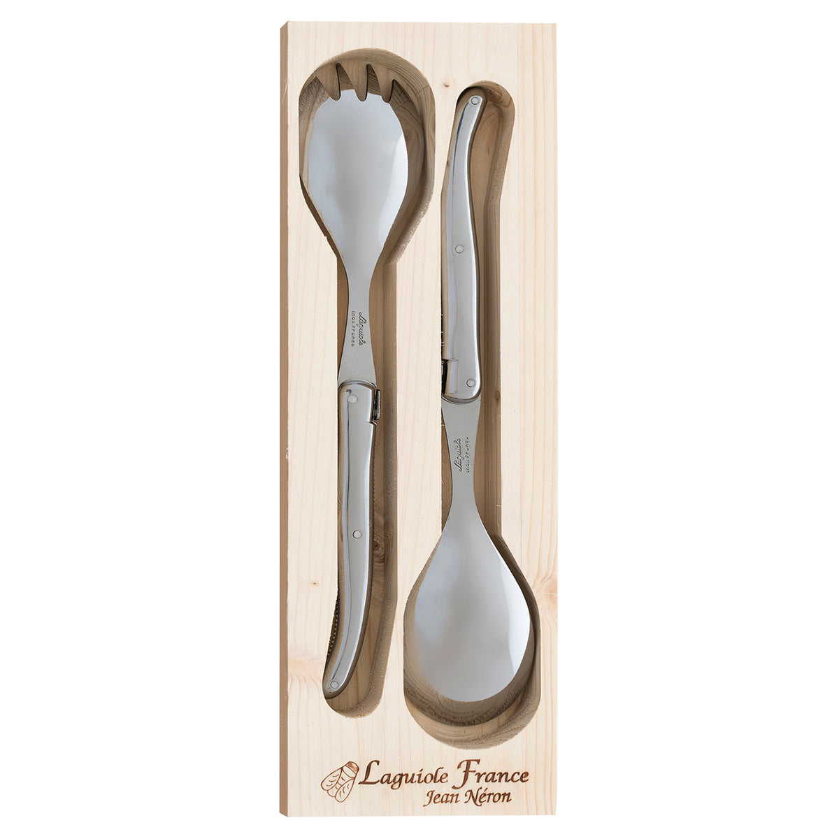 Laguiole Jean Néron Salad Server Set - Stainless Steel