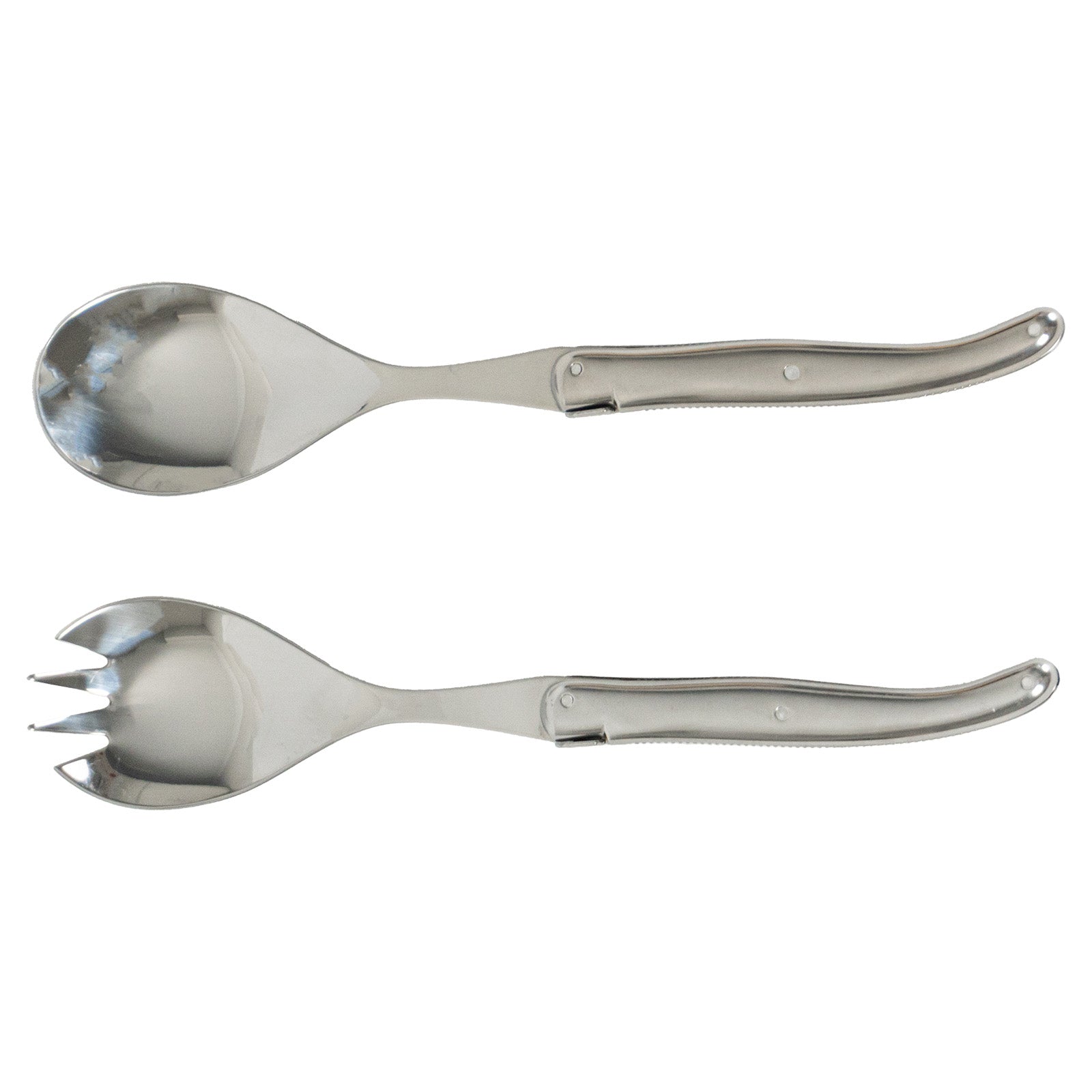 Laguiole Jean Neron Stainless Steel Handle Salad Server Set