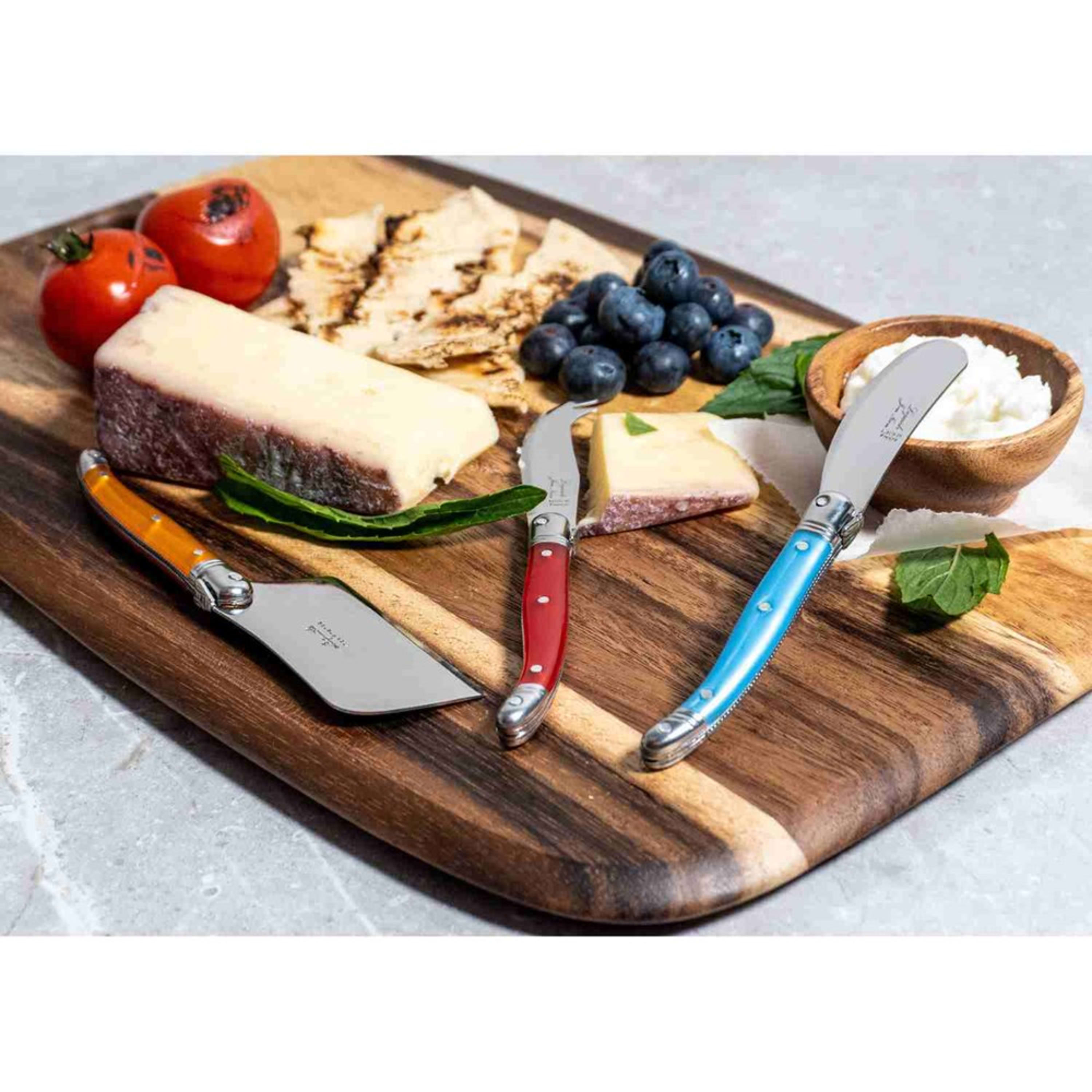 Laguiole Jean Néron 3 Piece Mini Cheese Set (Pate & Cheese & Cleaver) - Mixed