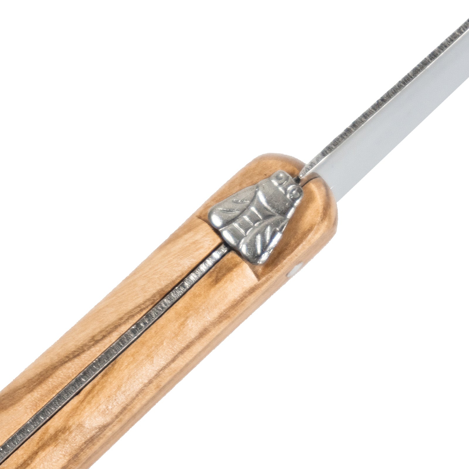 Laguiole Jean Neron Olive Wood Cheese & Pate Knife Set with Cleaver