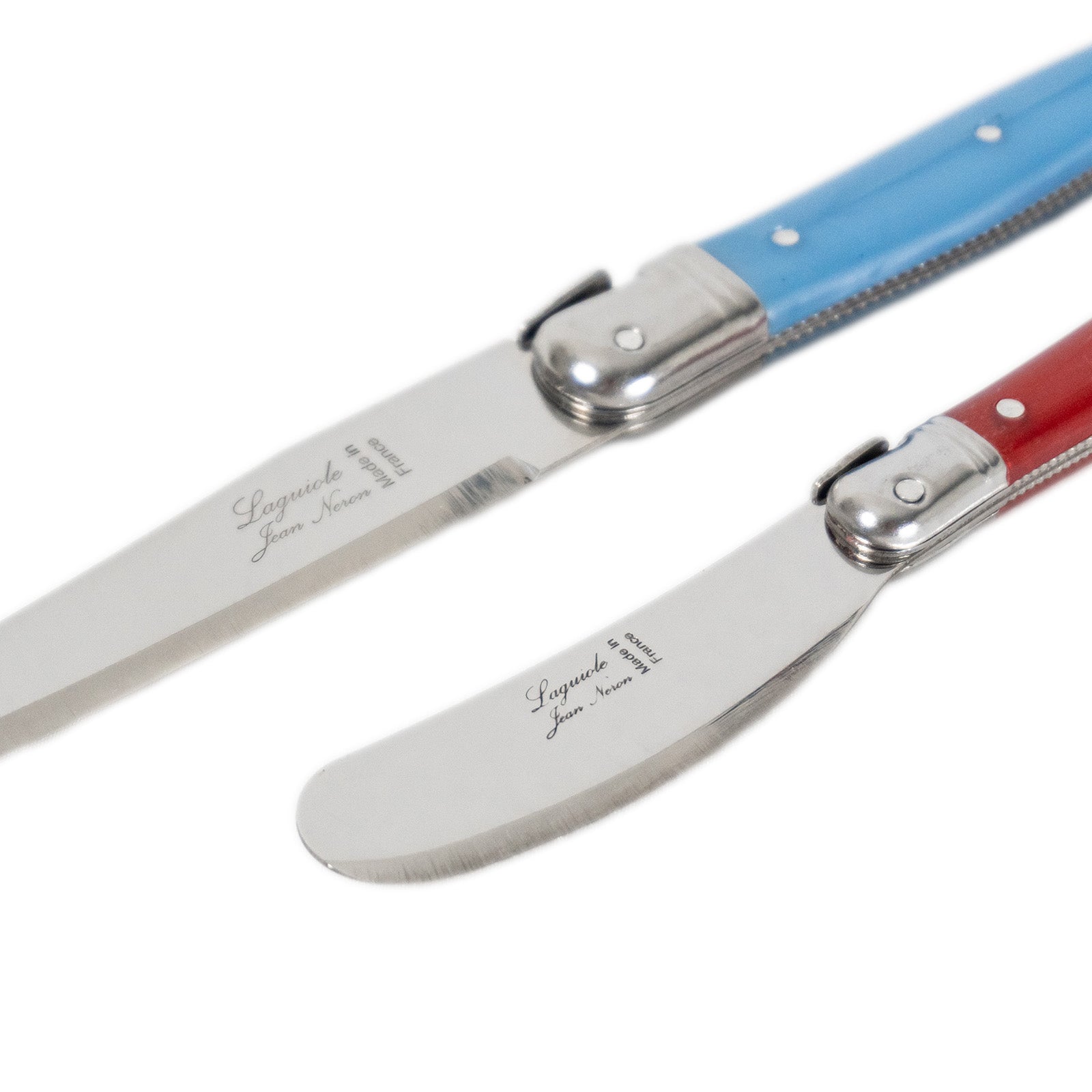 Laguiole Jean Neron Cheese & Pate Knife Set with Cleaver - Mixed Colour