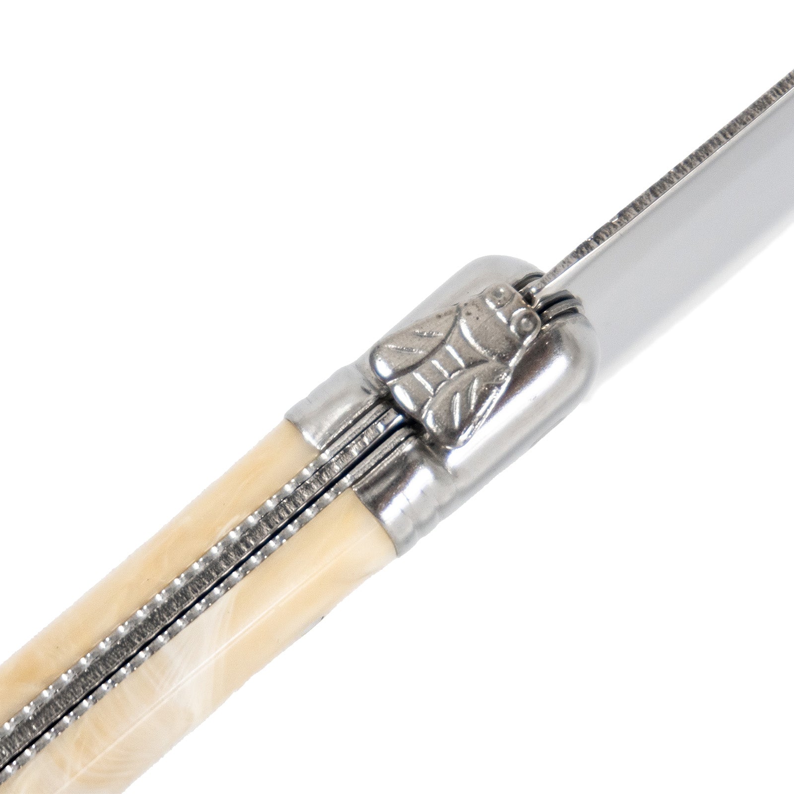 Laguiole Jean Neron Cheese & Pate Knife Set with Cleaver - Light Horn