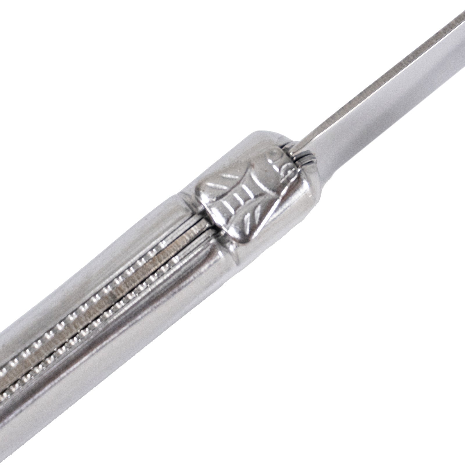 Laguiole Jean Neron Stainless Steel Handle Cheese & Pate Knife Set with Cleaver