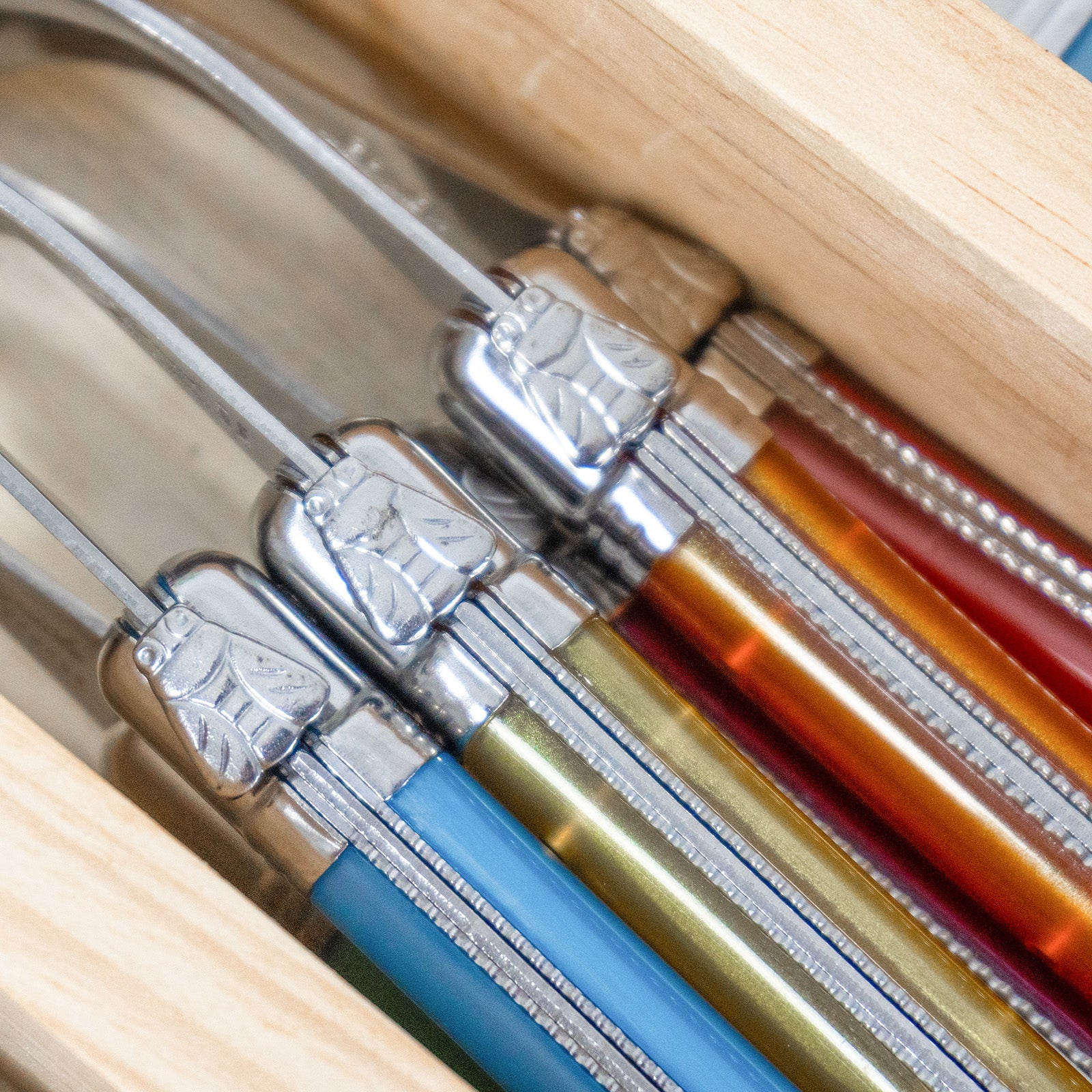 Laguiole Jean Neron Cutlery Set of 24 - Mixed Colour