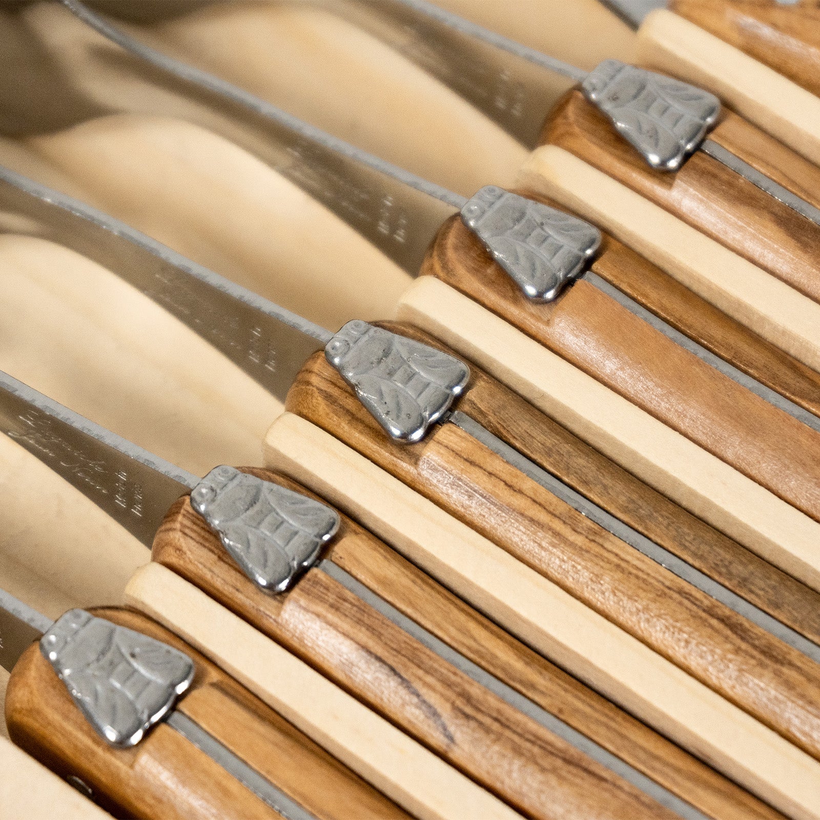 Laguiole Jean Neron Olive Wood Fork Set