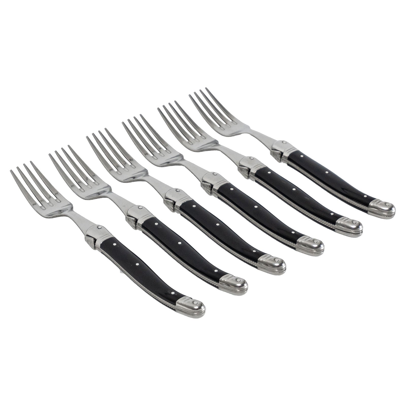 Laguiole Jean Neron Table Fork Set - Black
