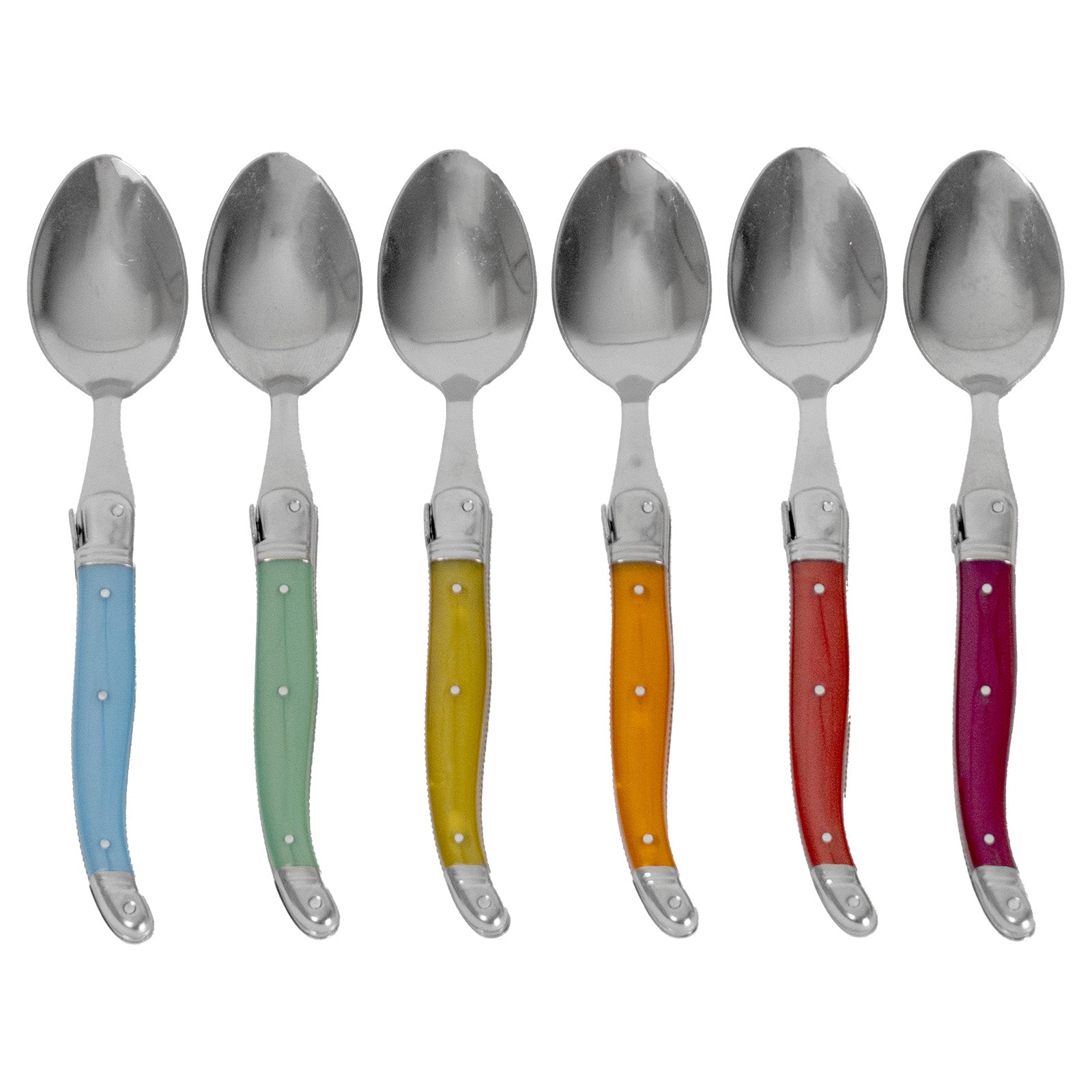 Laguiole Jean Neron Soup Spoon Set - Mixed Colour
