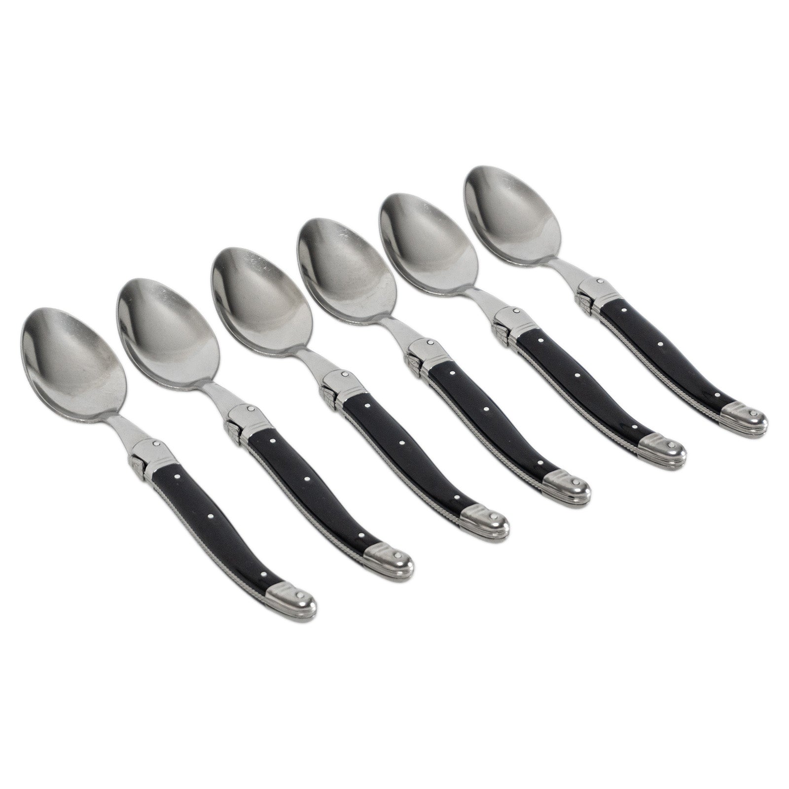 Laguiole Jean Neron Soup Spoon Set - Black