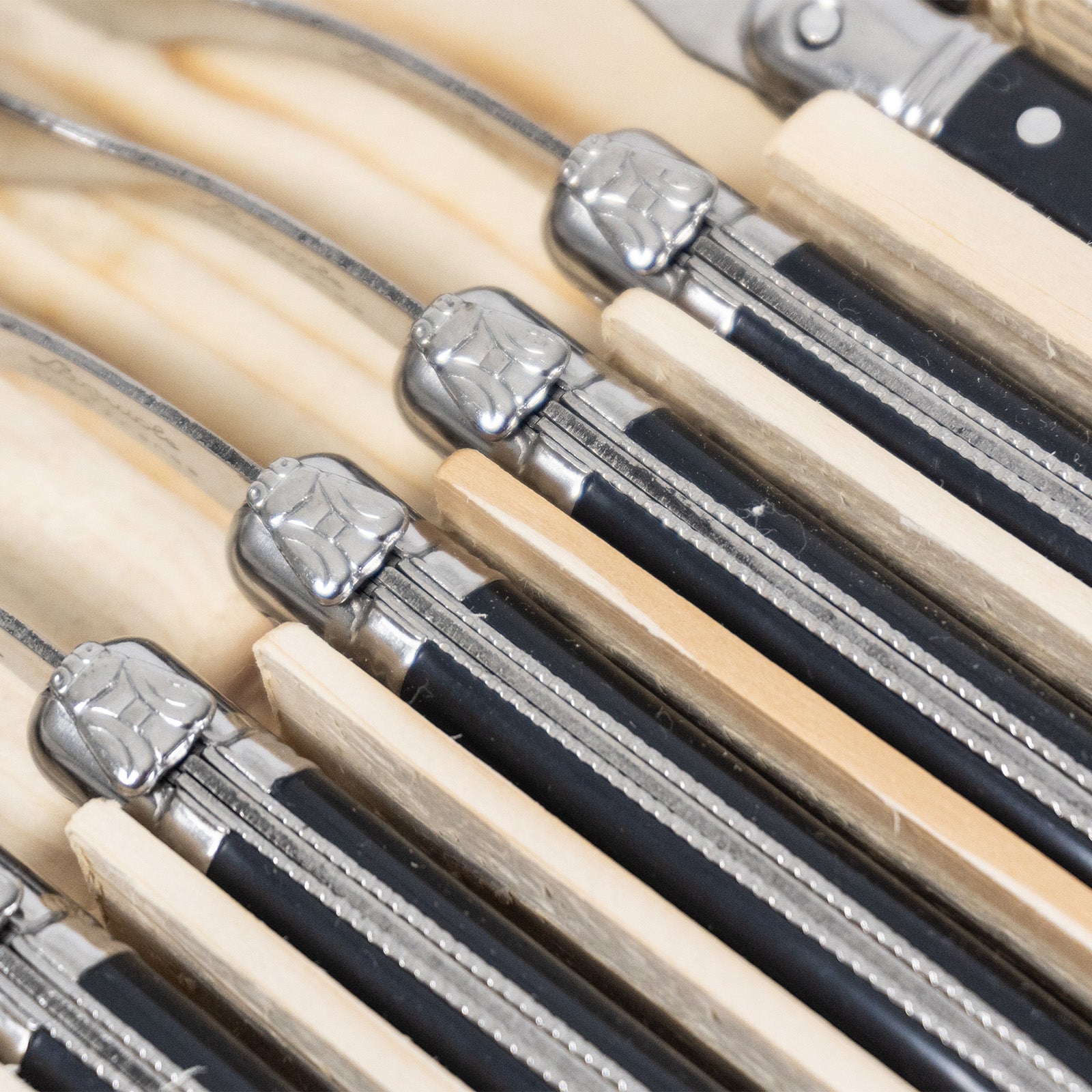 Laguiole Jean Neron Ice Cream Spoon Set - Black