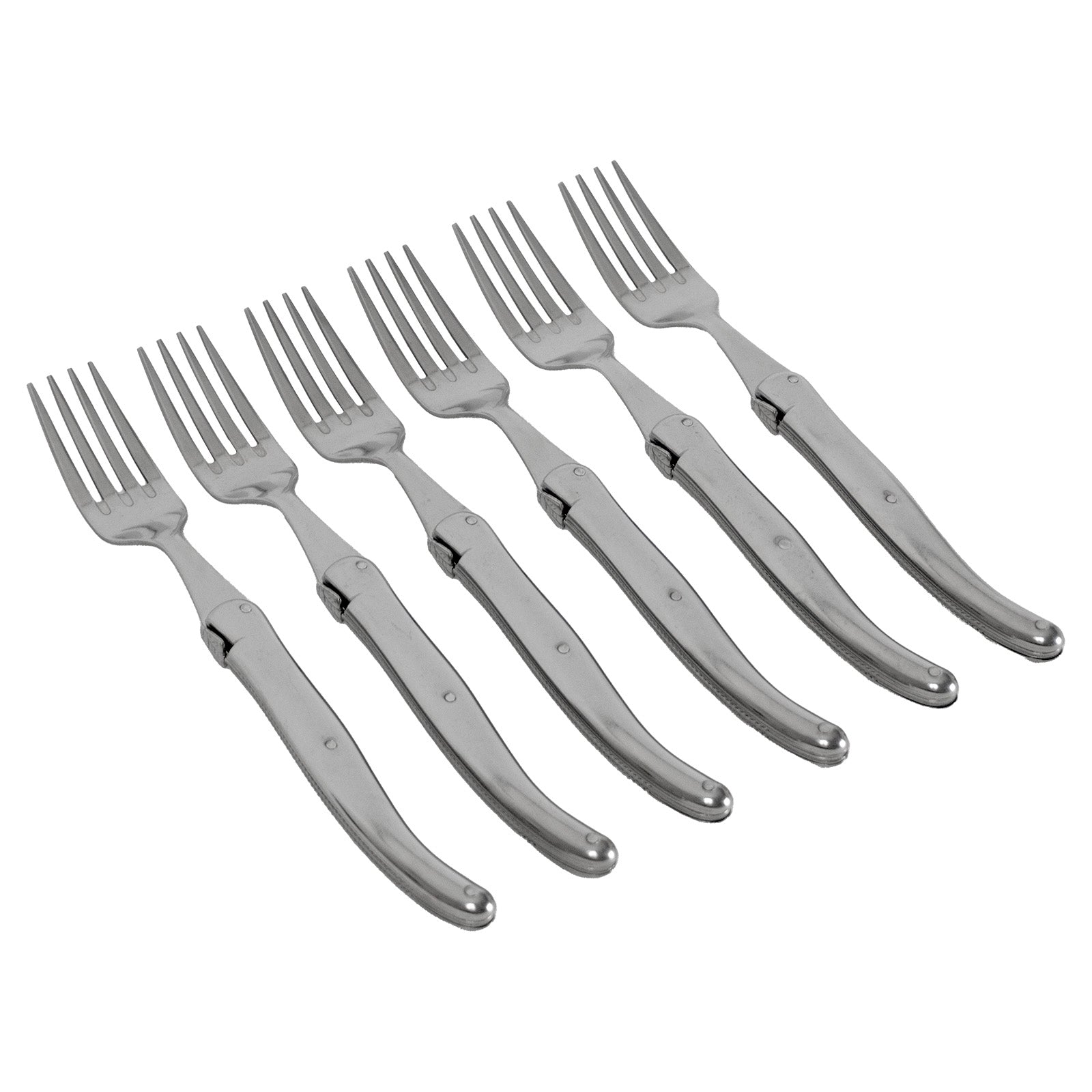 Laguiole Jean Neron Stainless Steel Handle Fork Set