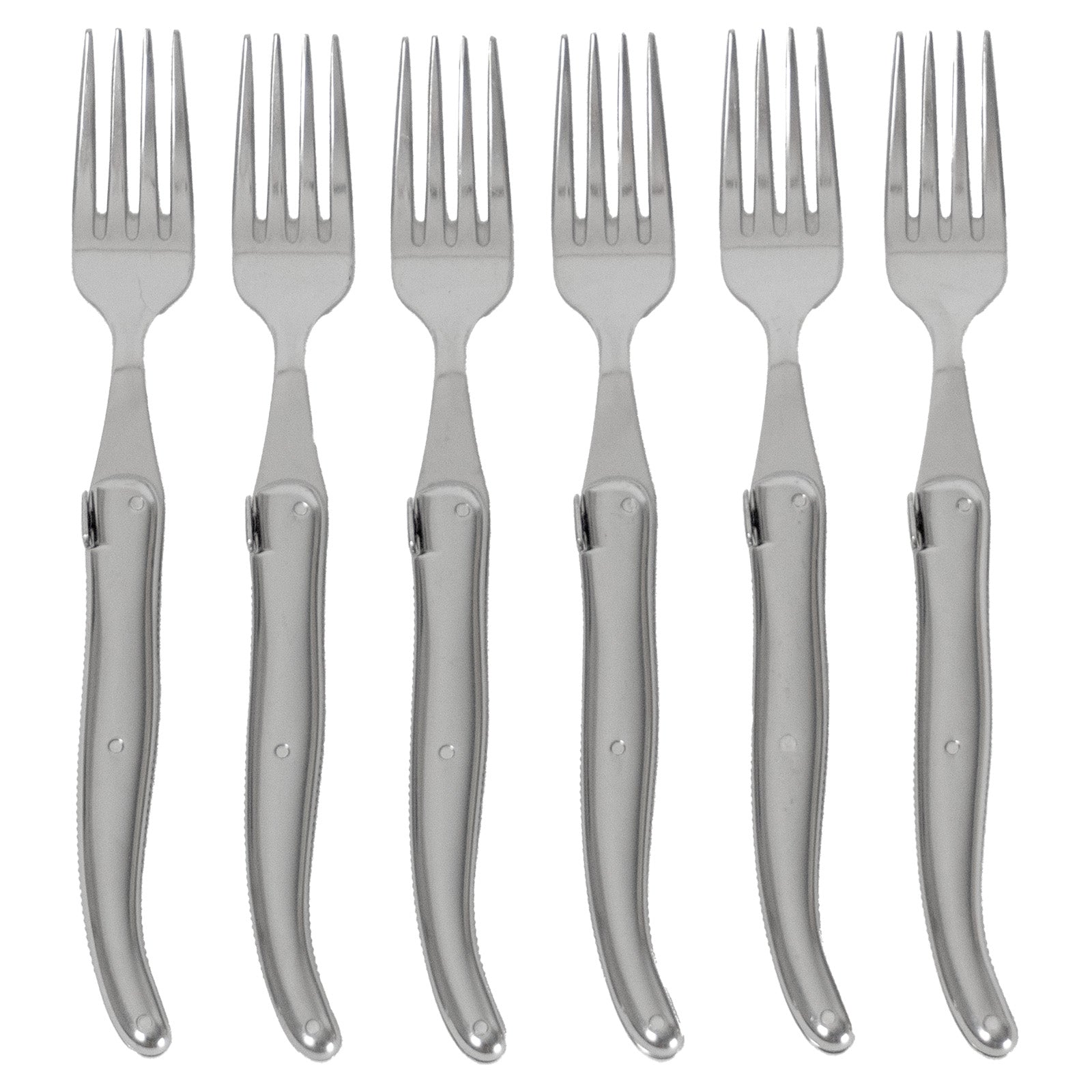 Laguiole Jean Neron Stainless Steel Handle Fork Set