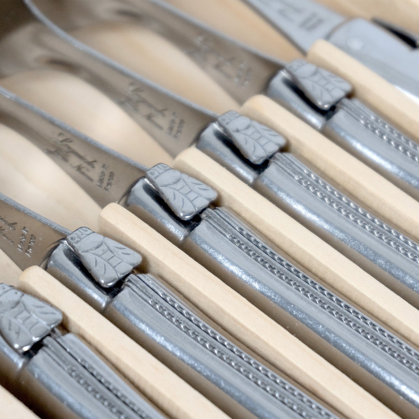 Laguiole Jean Neron Stainless Steel Handle Fork Set