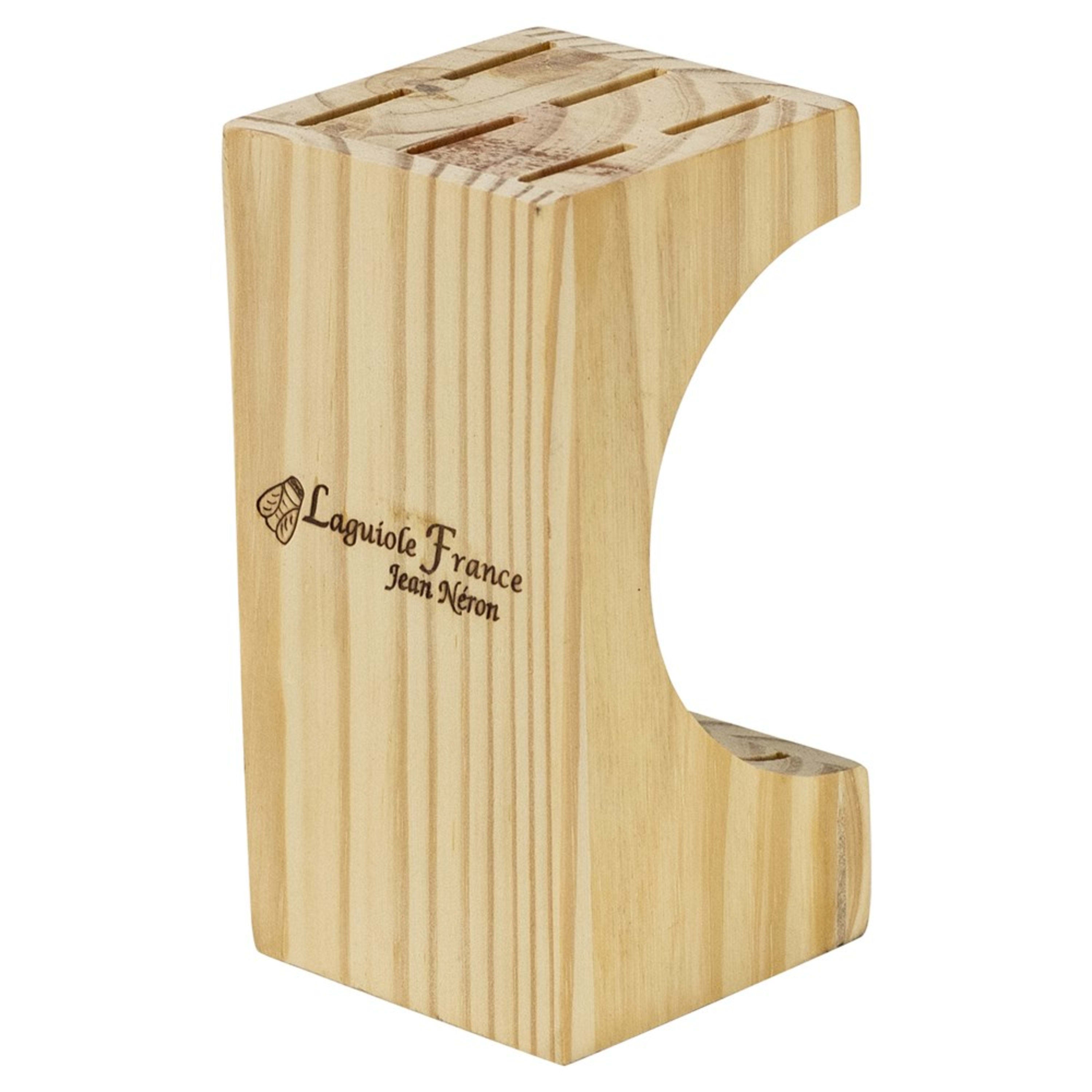 Laguiole Jean Néron Slim Wooden Knife Block