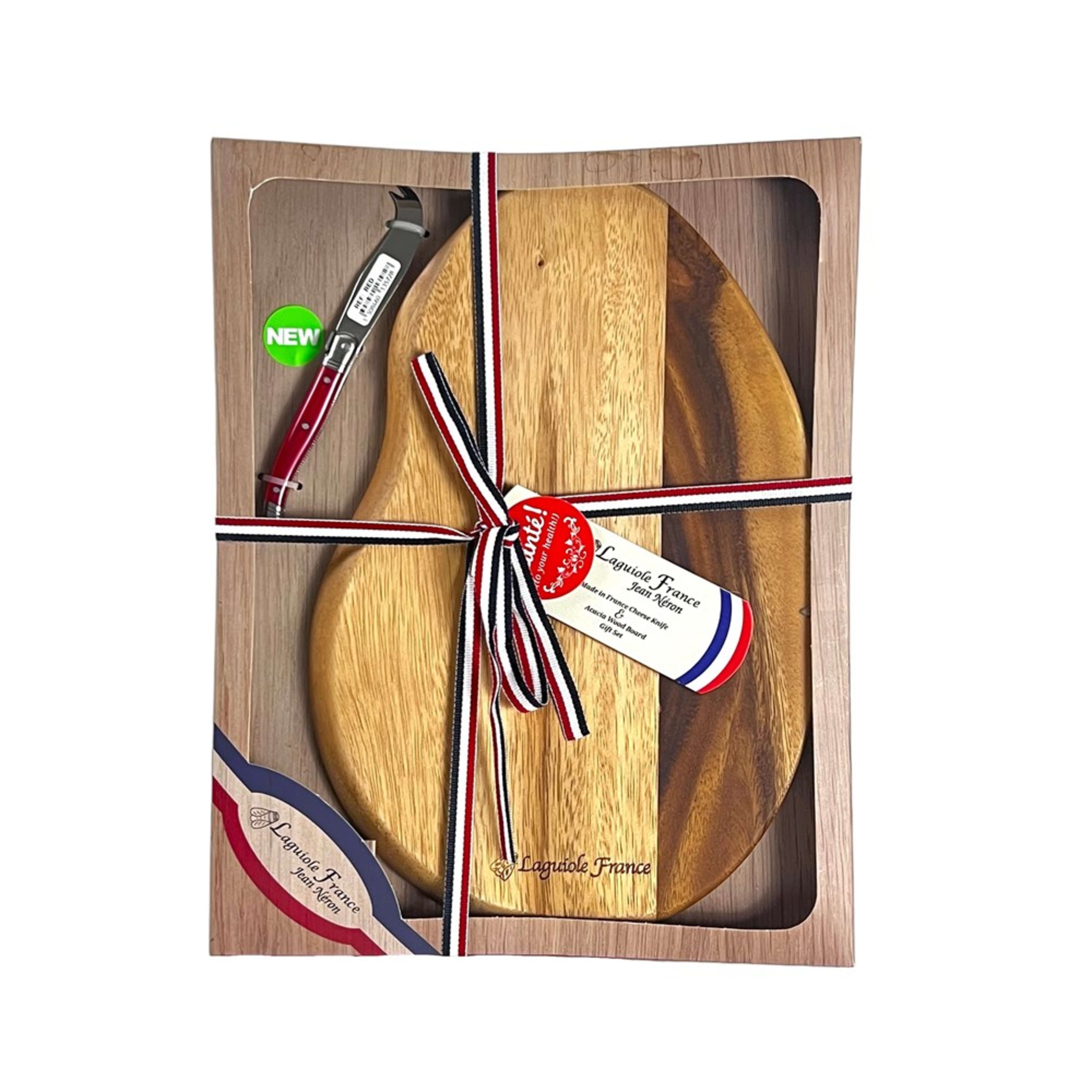 Laguiole Jean Néron Mini Cheese Knife & Serving Board - Swept Gift Set