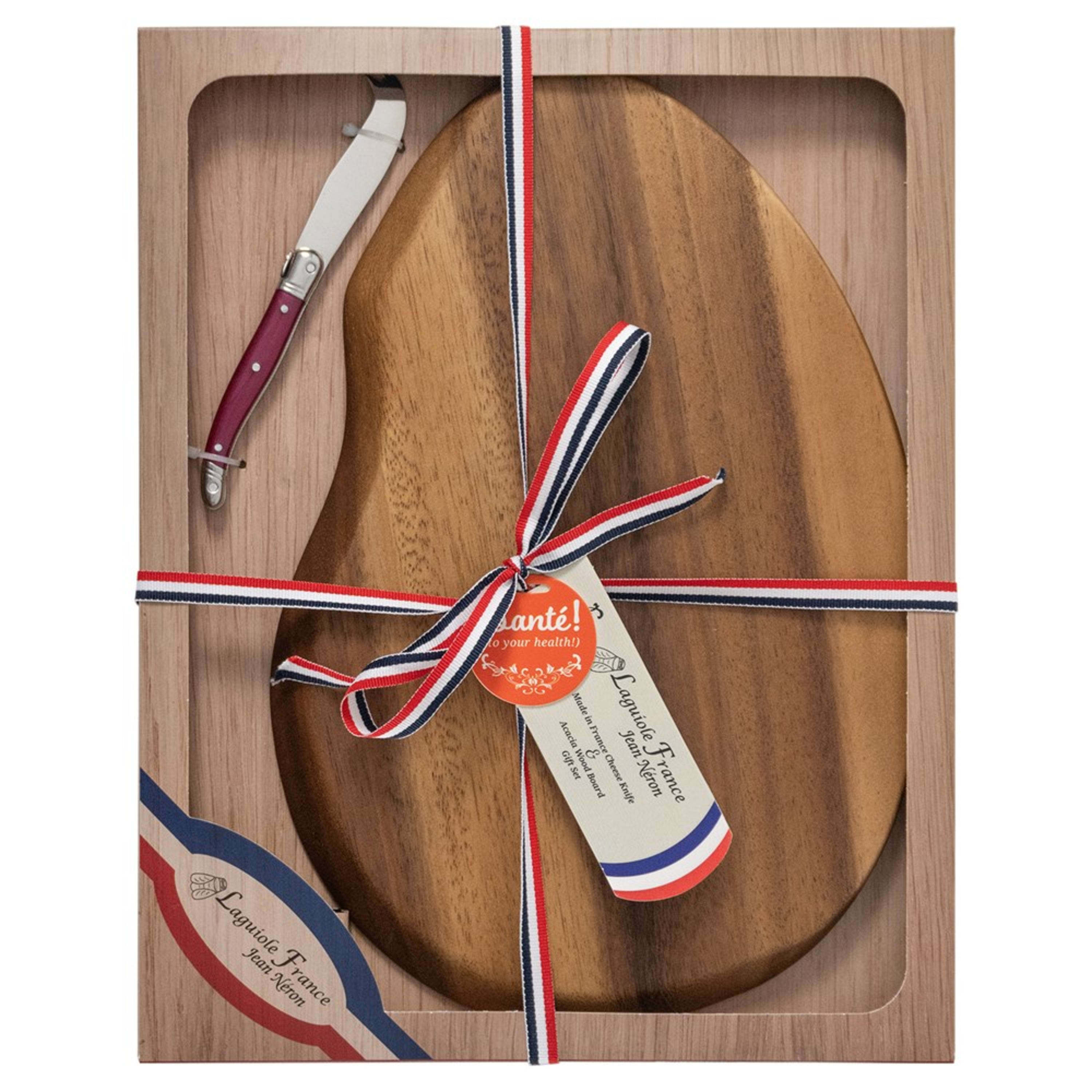 Laguiole Jean Néron Mini Cheese Knife & Serving Board - Swept Gift Set
