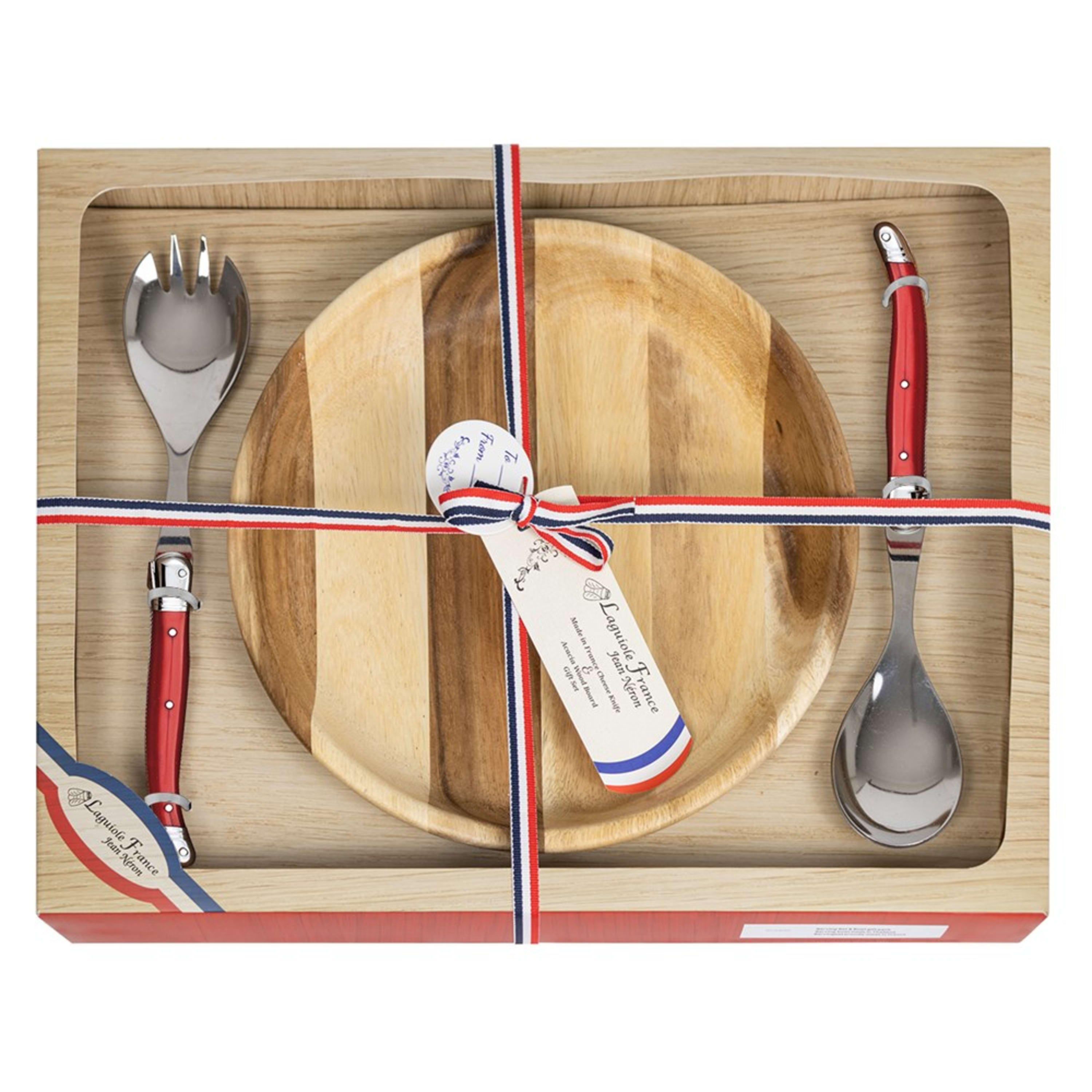 Laguiole Jean Néron Bowl & Salad Serving 24.5x3.5cm Gift Set