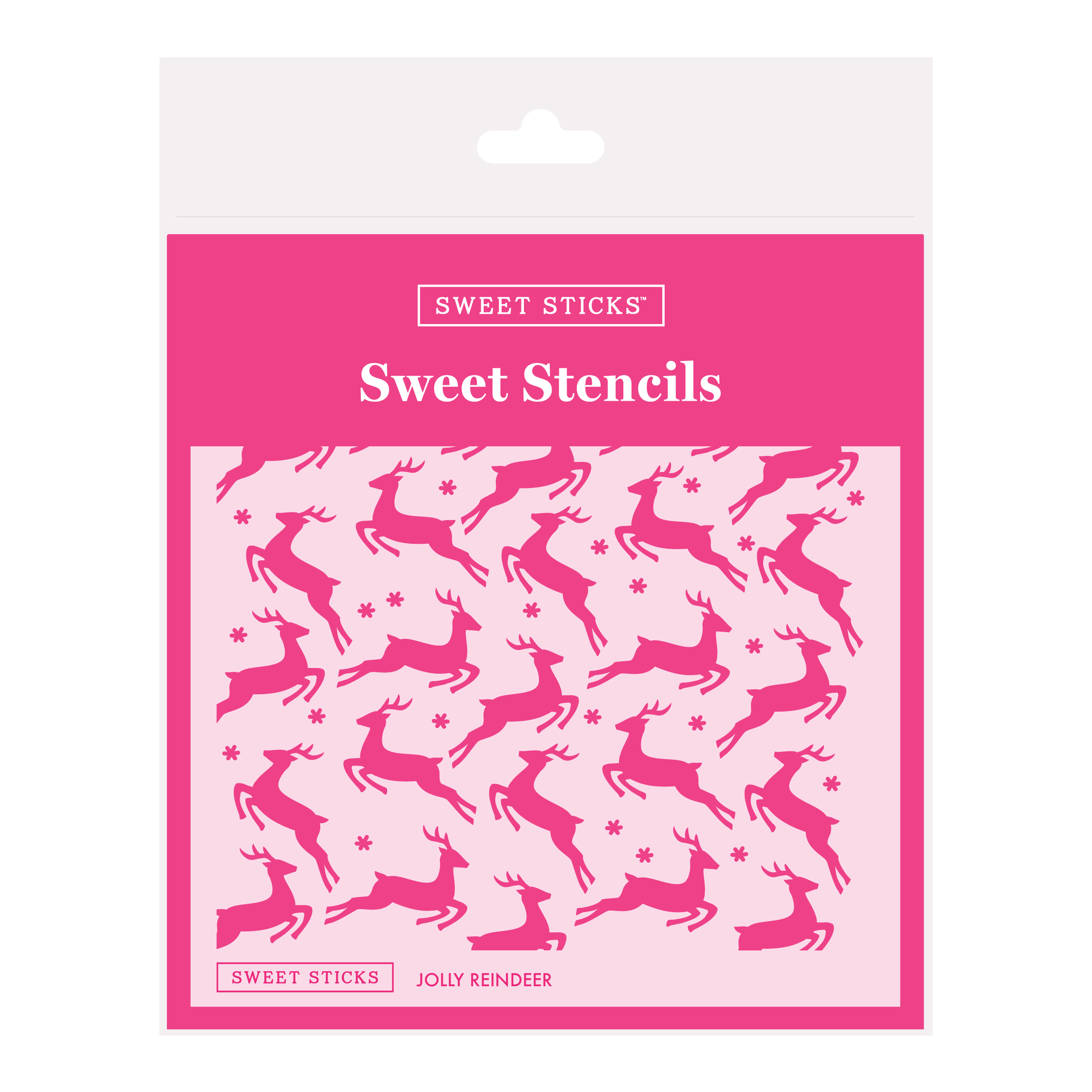 SWEET STICKS Sweet Stencils Christmas Range - Jolly Reindeer