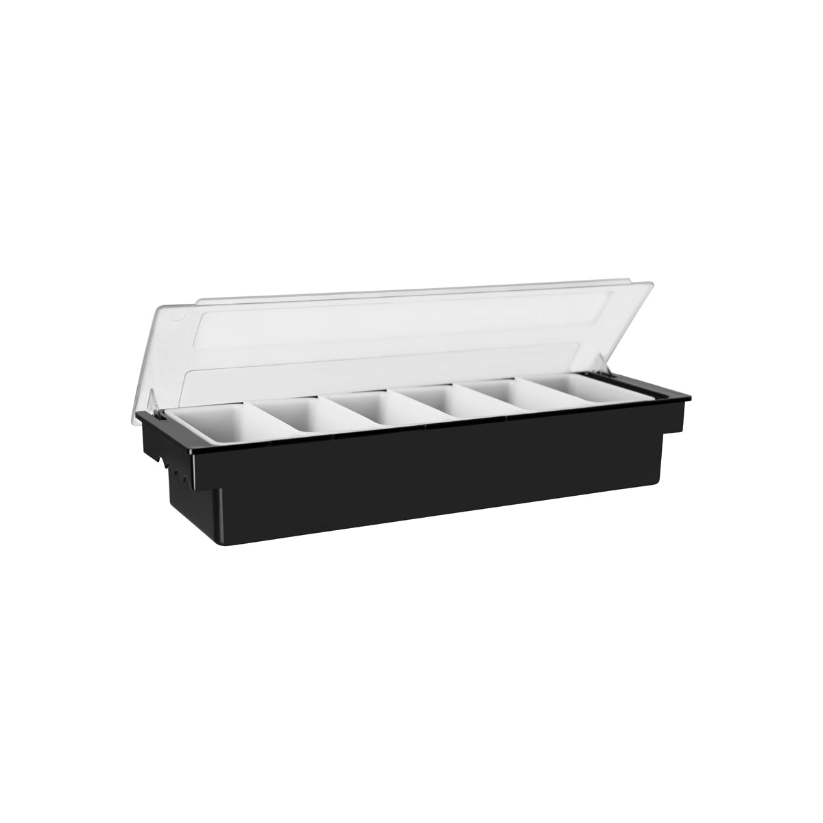 Jiwins Condiment Holder 6-Compartment Black 500x160x90mm